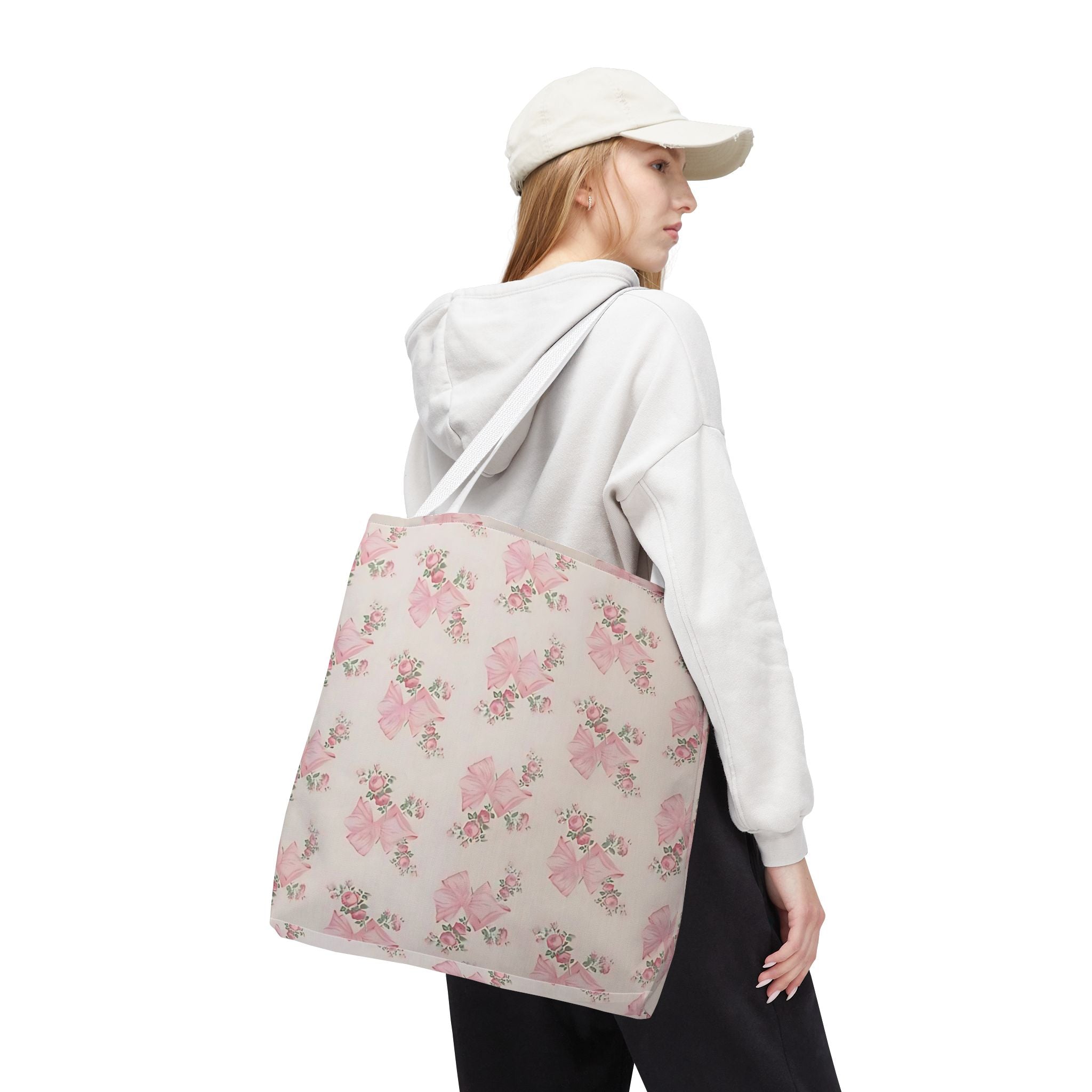 Customizable Tote Bag - Floral Whimsical Girly Aesthetic Design