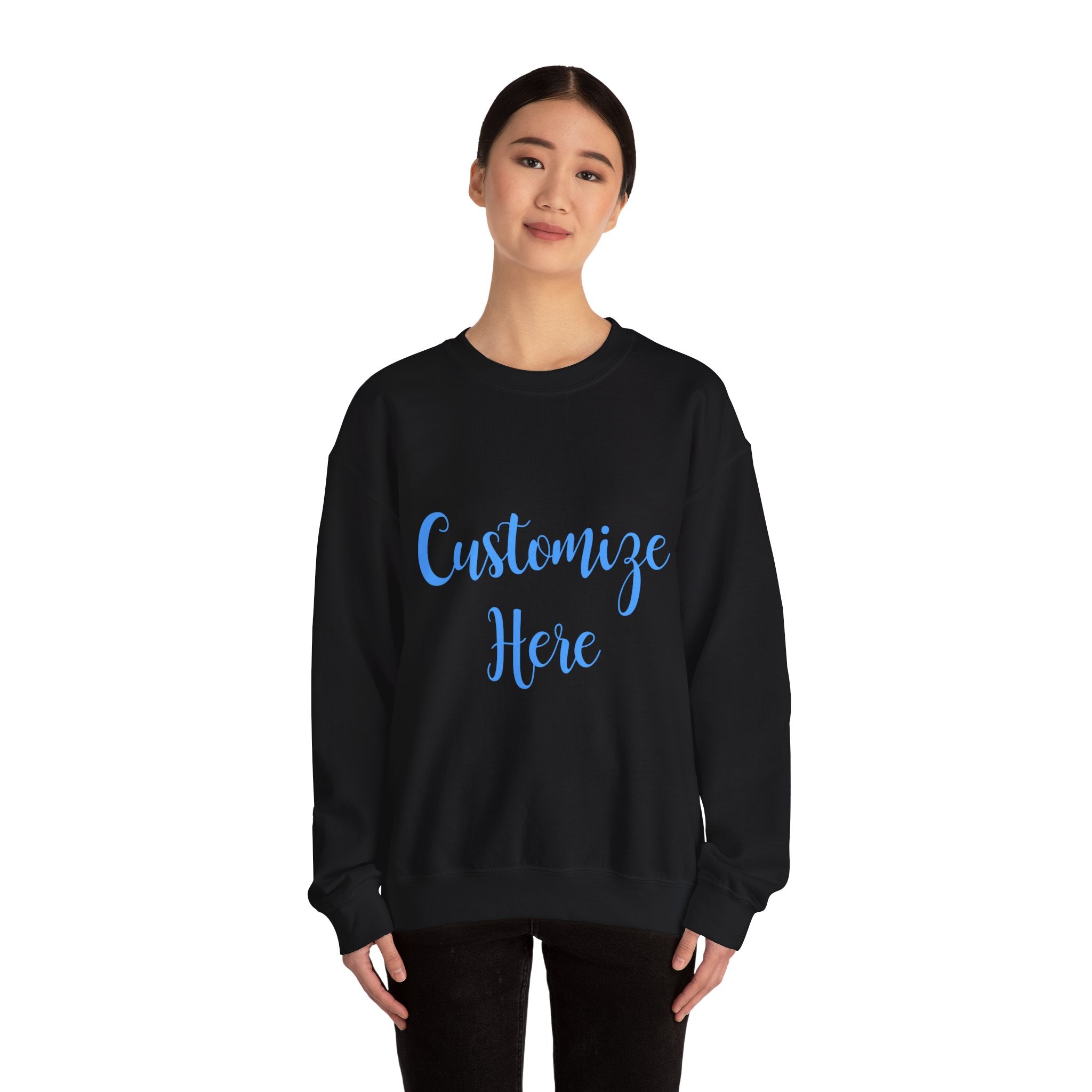 Customizable Light Blue Gameday Crewneck Sweatshirt | College Apparel, Game Day Hoodie, Sports Fan Gear, Customize to Say Anything you Want