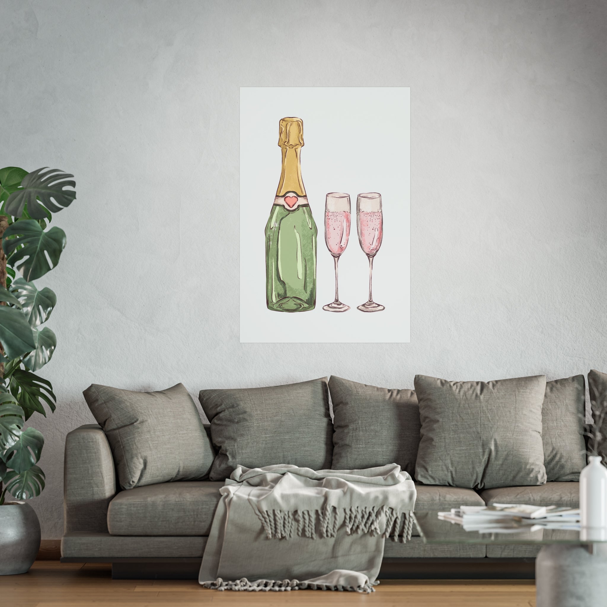 Customizable: Chic Champagne Art Print