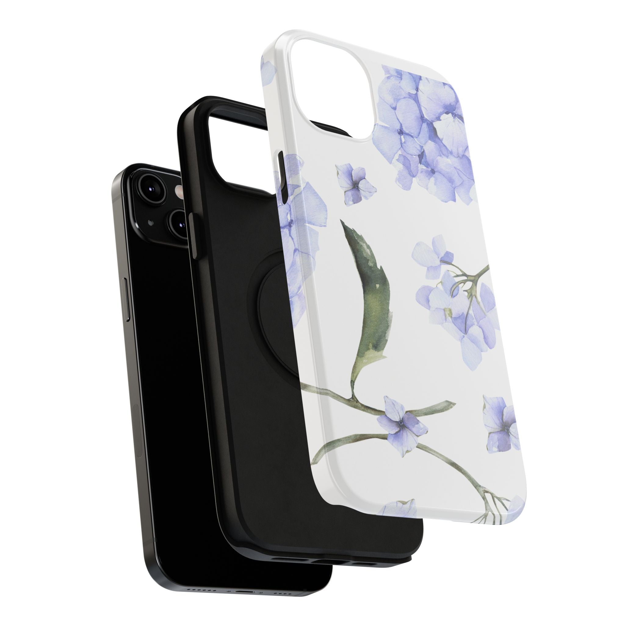 Customizable: Floral Purple Hydrangea Impact-Resistant Phone Case