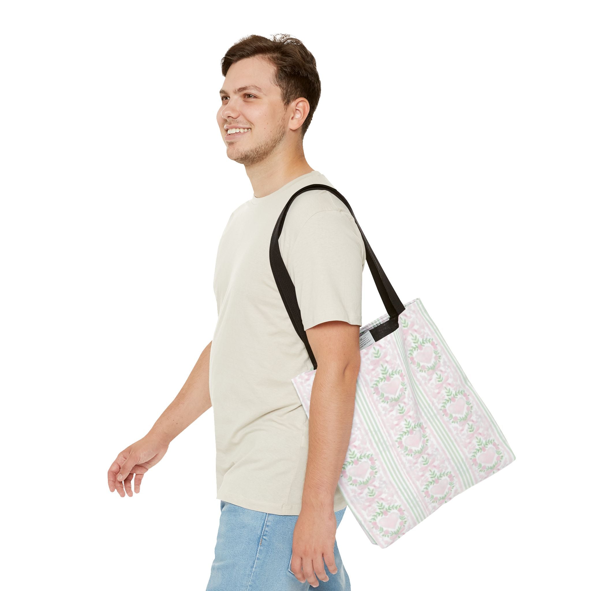 Romantic Floral Tote Bag,  Perfect for Shopping, Gifts, School, and Wedding