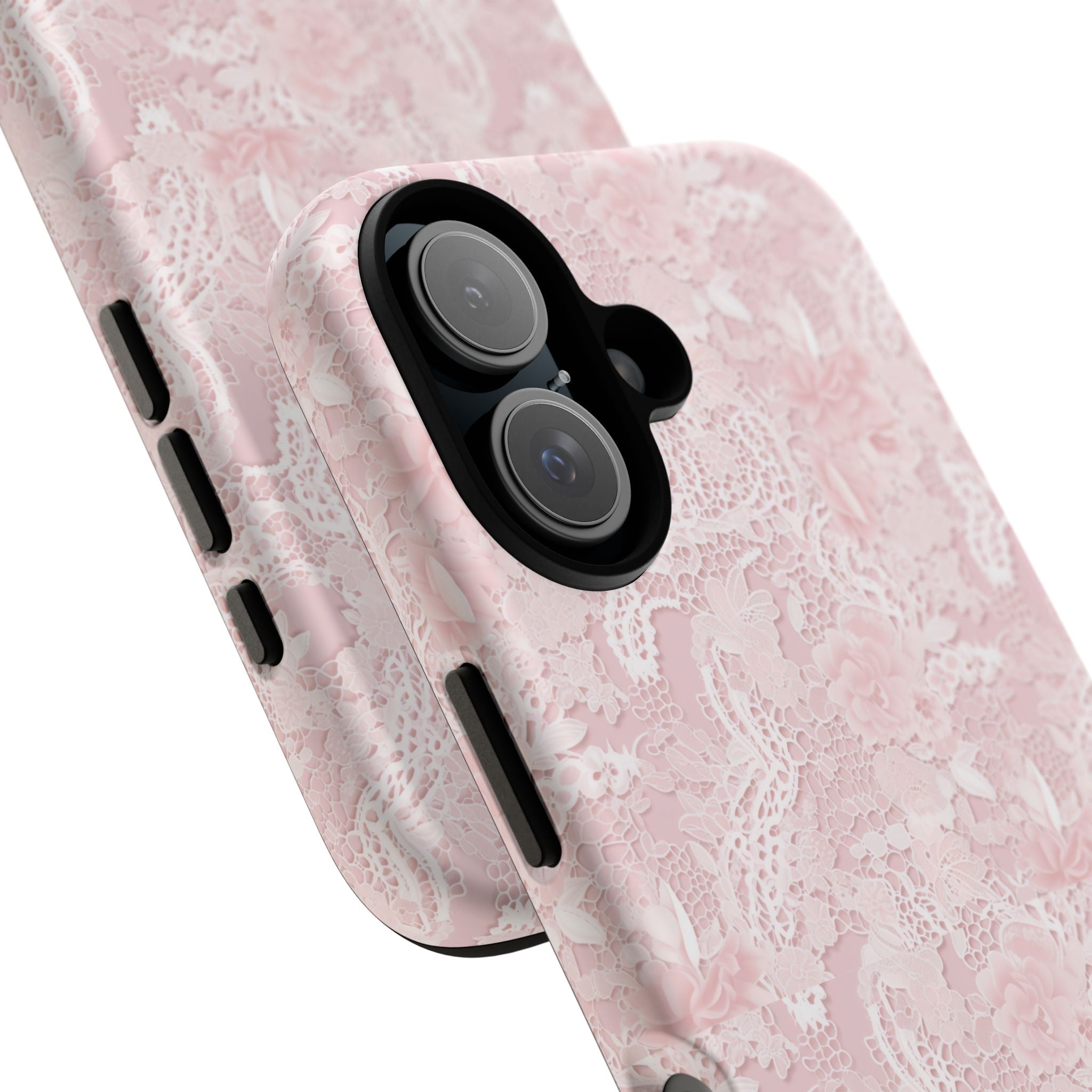 Customizable: Pink Floral Phone Case, Stylish Tough Cases, Unique Gift for Her, Cute Phone Accessories, Floral Tech Cover