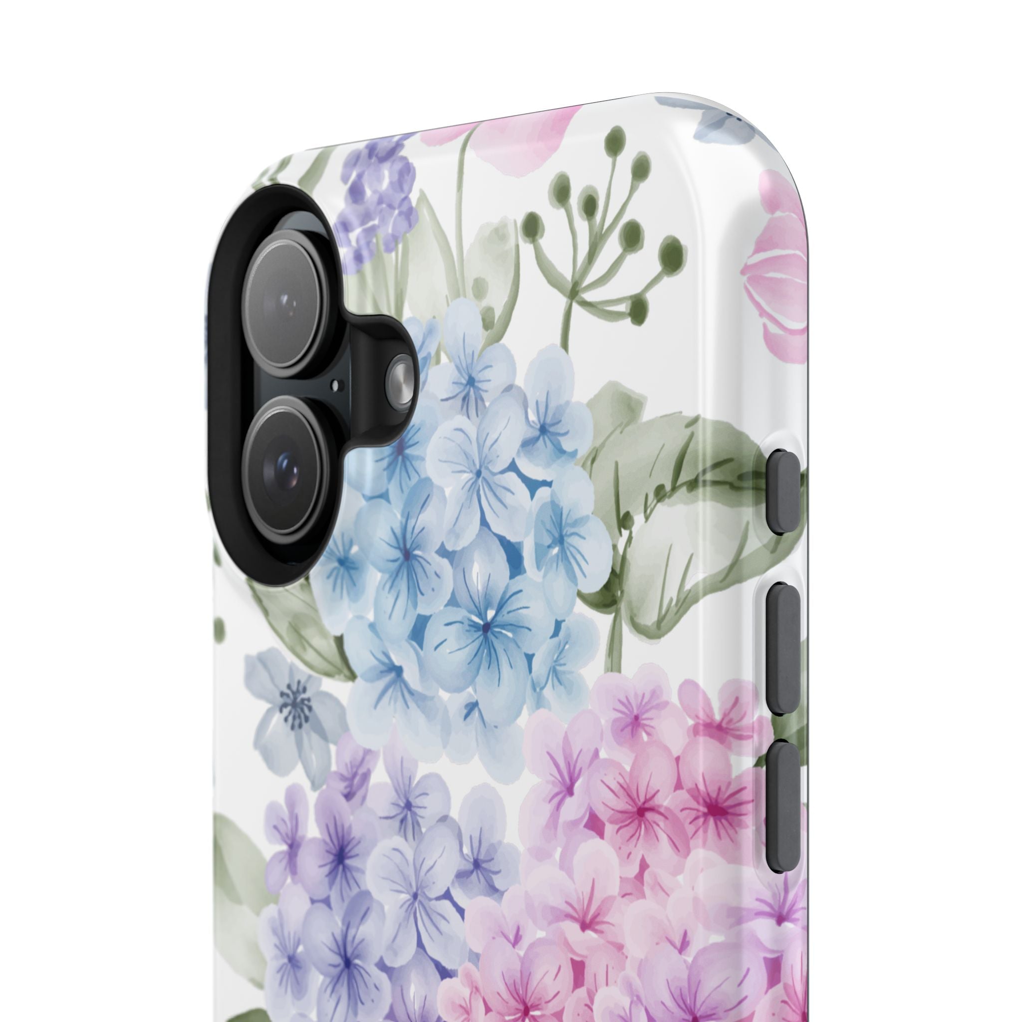 Customizable: Floral Hydrangea Impact-Resistant Phone Case