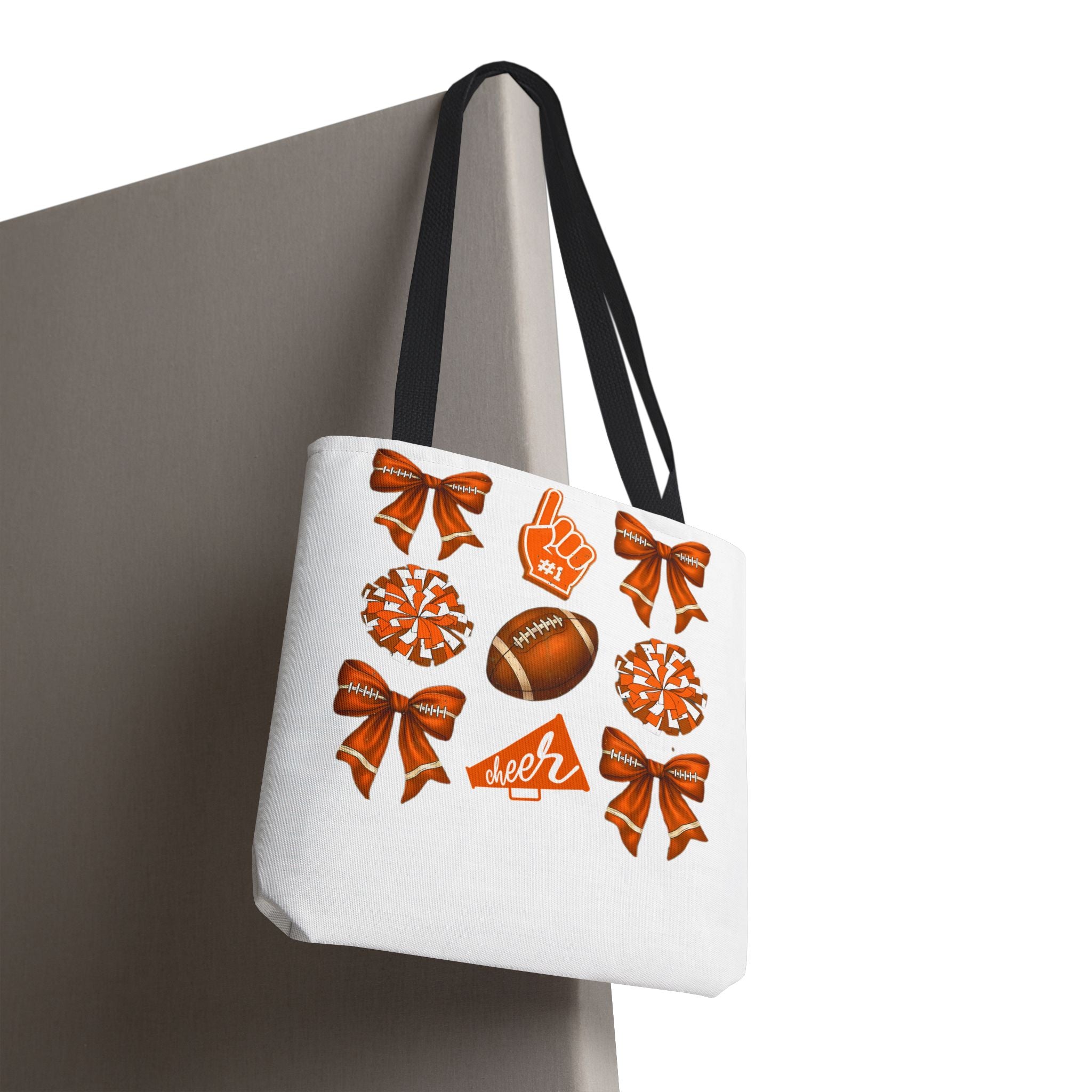 Orange Themed Game Day Tote Bag - College Commitment & Graduation Gift - School Pride Design