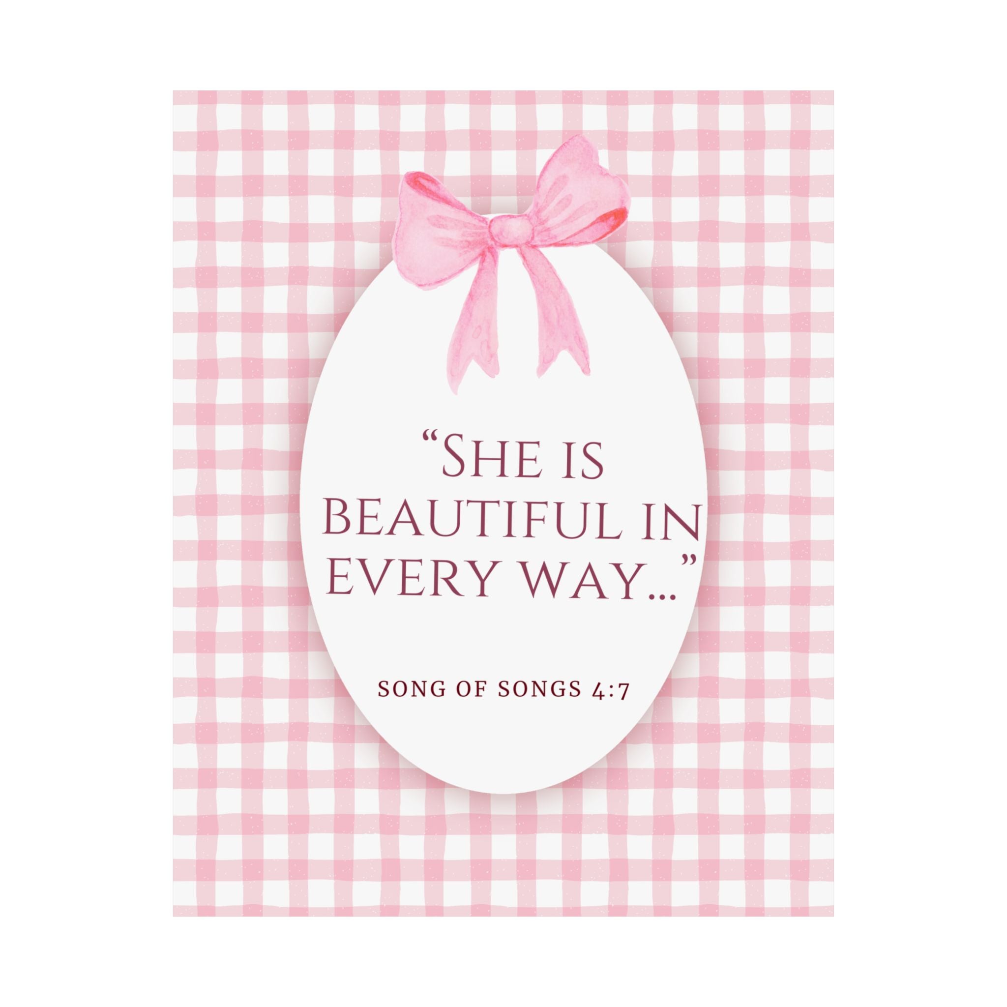 Inspirational Wall Art Poster, Motivational Decor, Gift for Her, Perfect Dorm Decor, Christian Home Decoration
