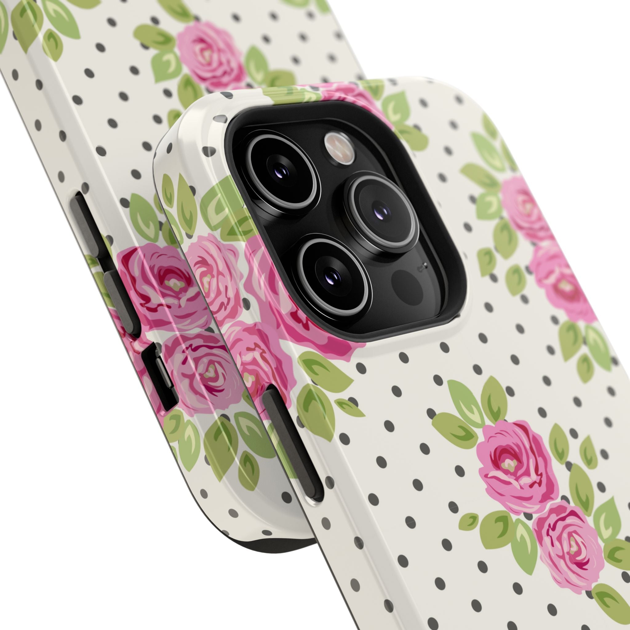 Customizable: Floral Polka Dot Phone Case