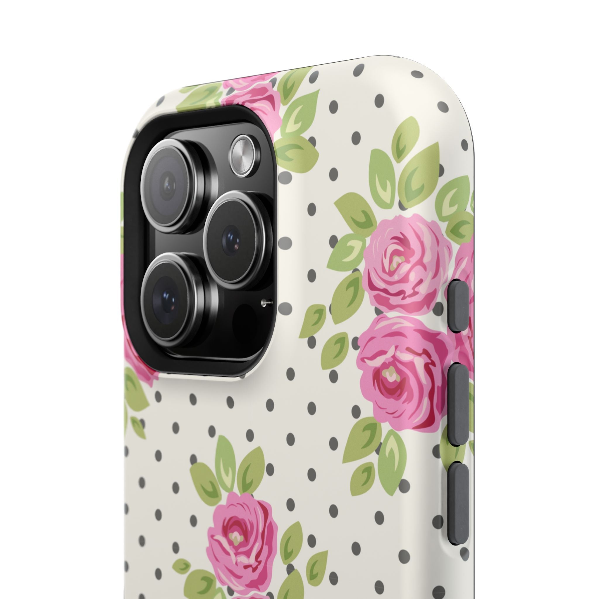 Customizable: Floral Polka Dot Phone Case