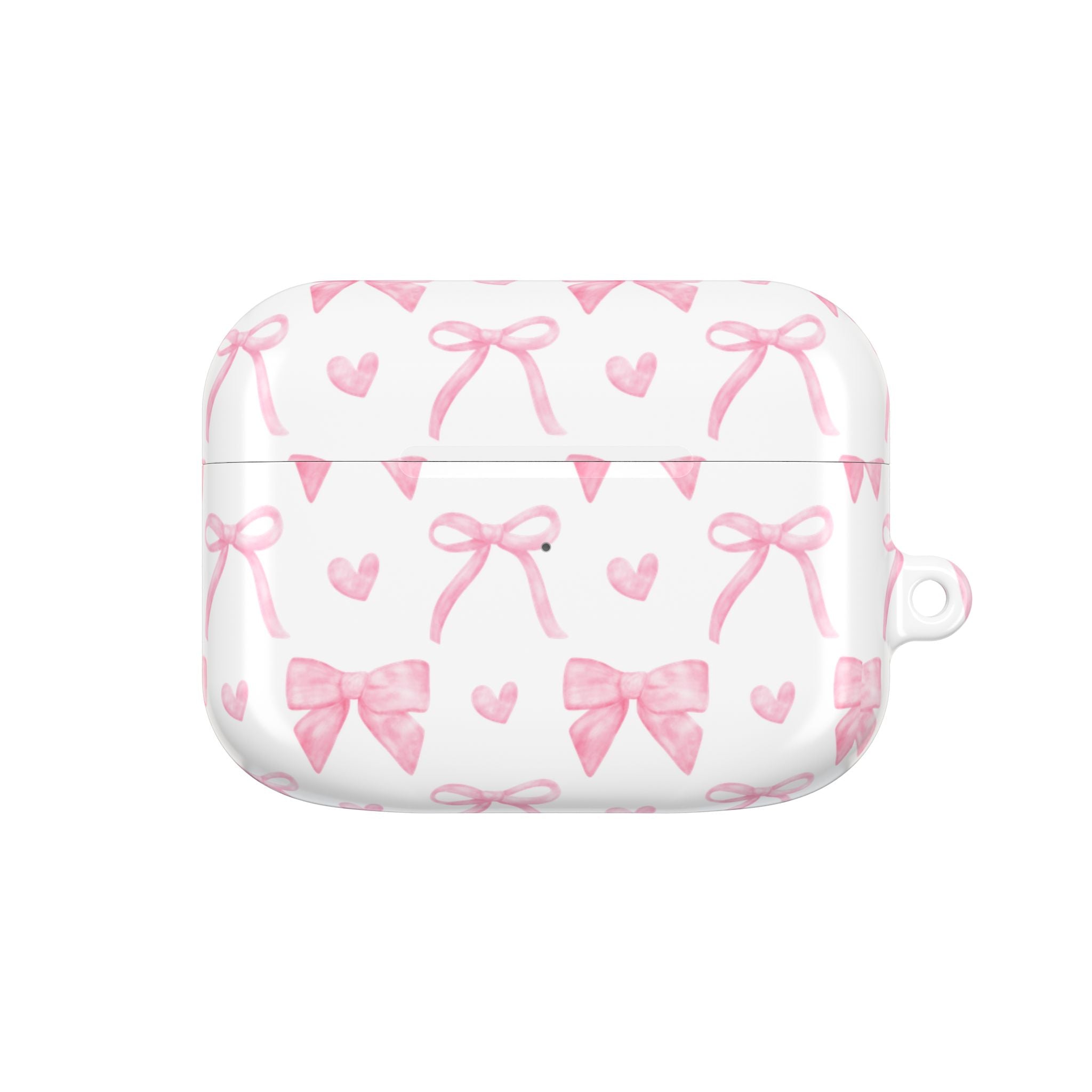 Cute Pink Bow AirPod Case Protectors, Aesthetic Earbuds Cover, Gift for Her, Stylish Tech Accessory