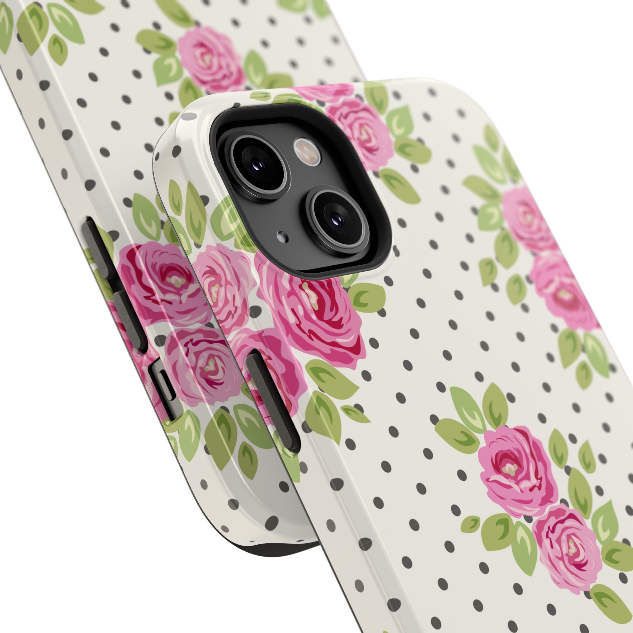 Customizable: Floral Polka Dot Phone Case