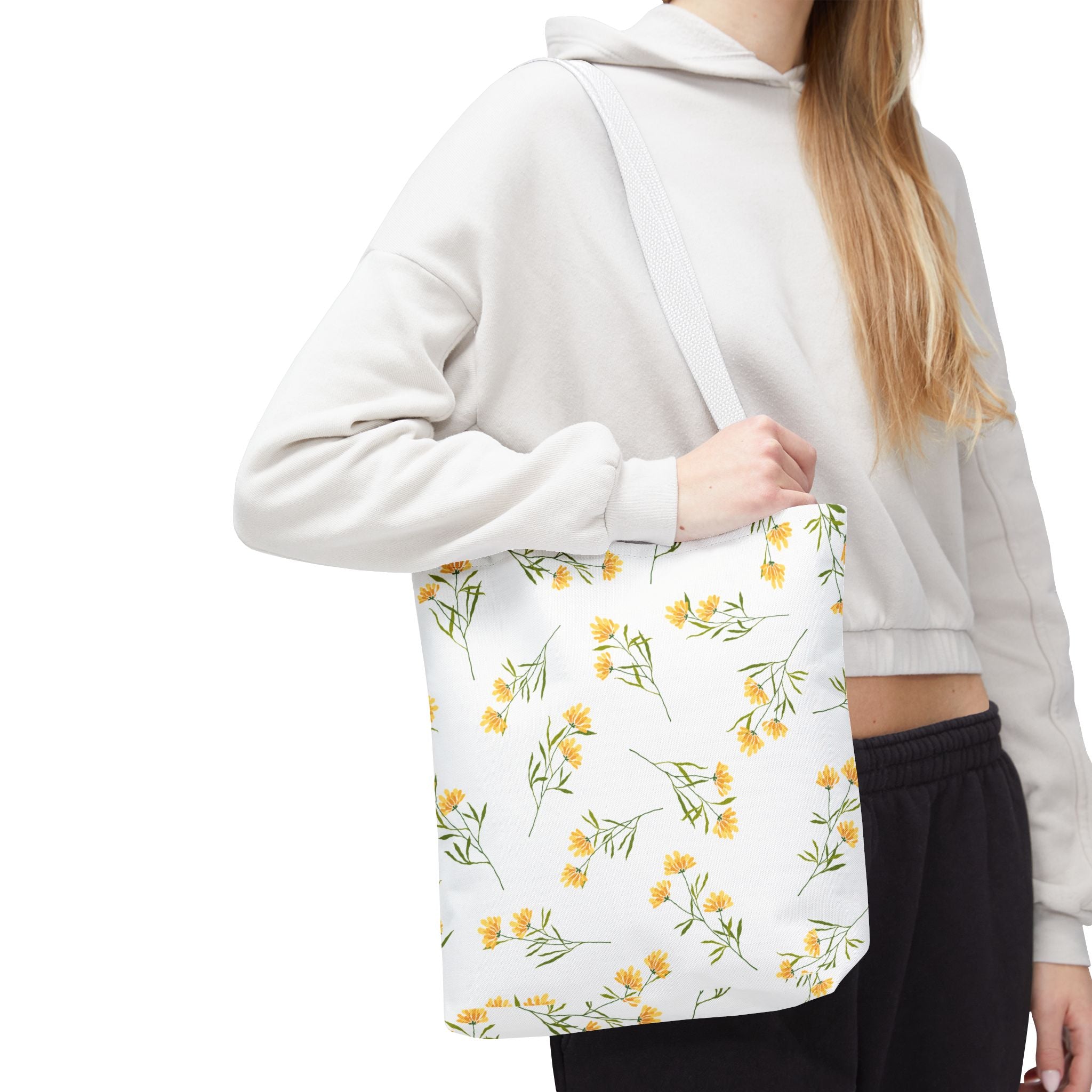 Customizable: Yellow Floral Tote Bag