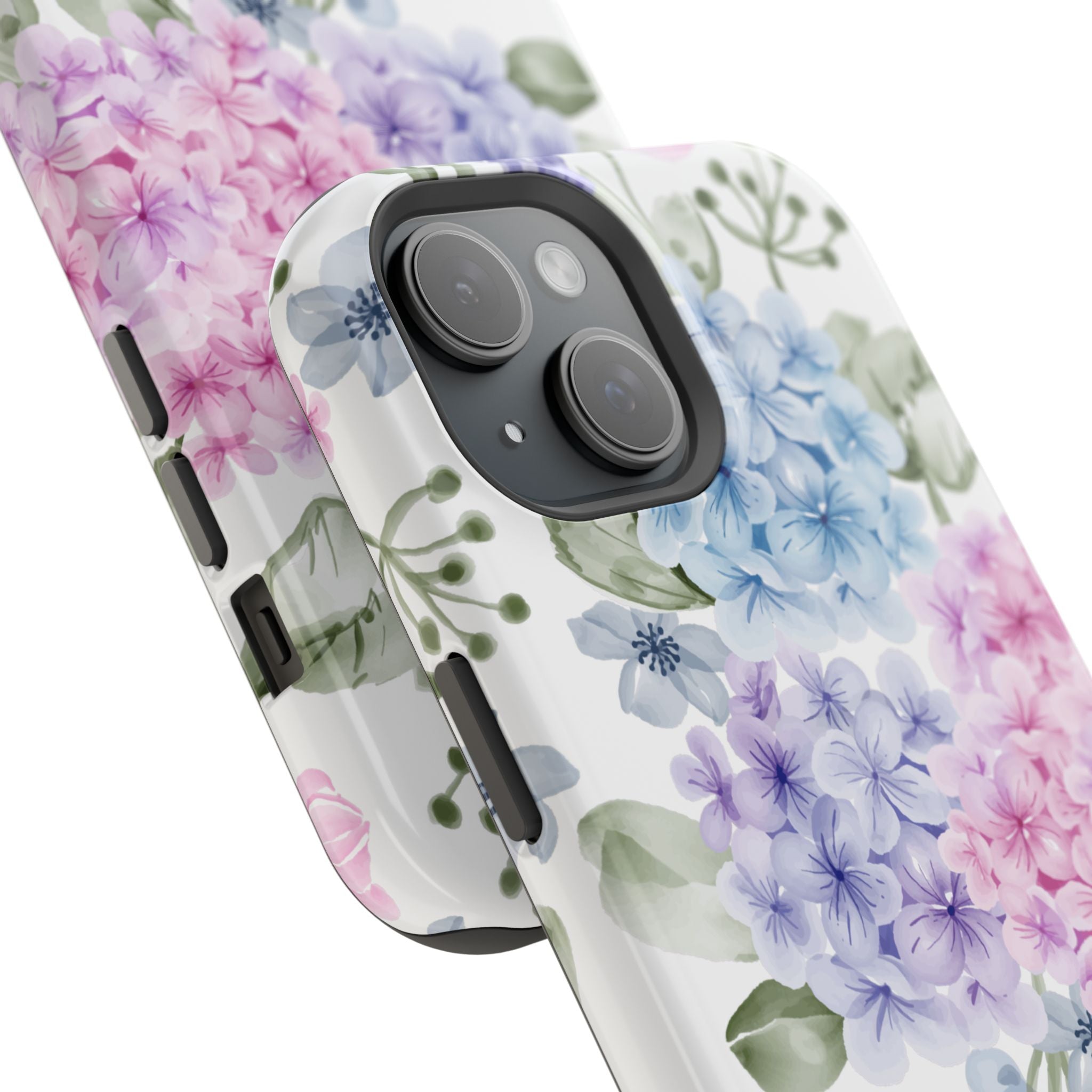 Customizable: Floral Hydrangea Impact-Resistant Phone Case