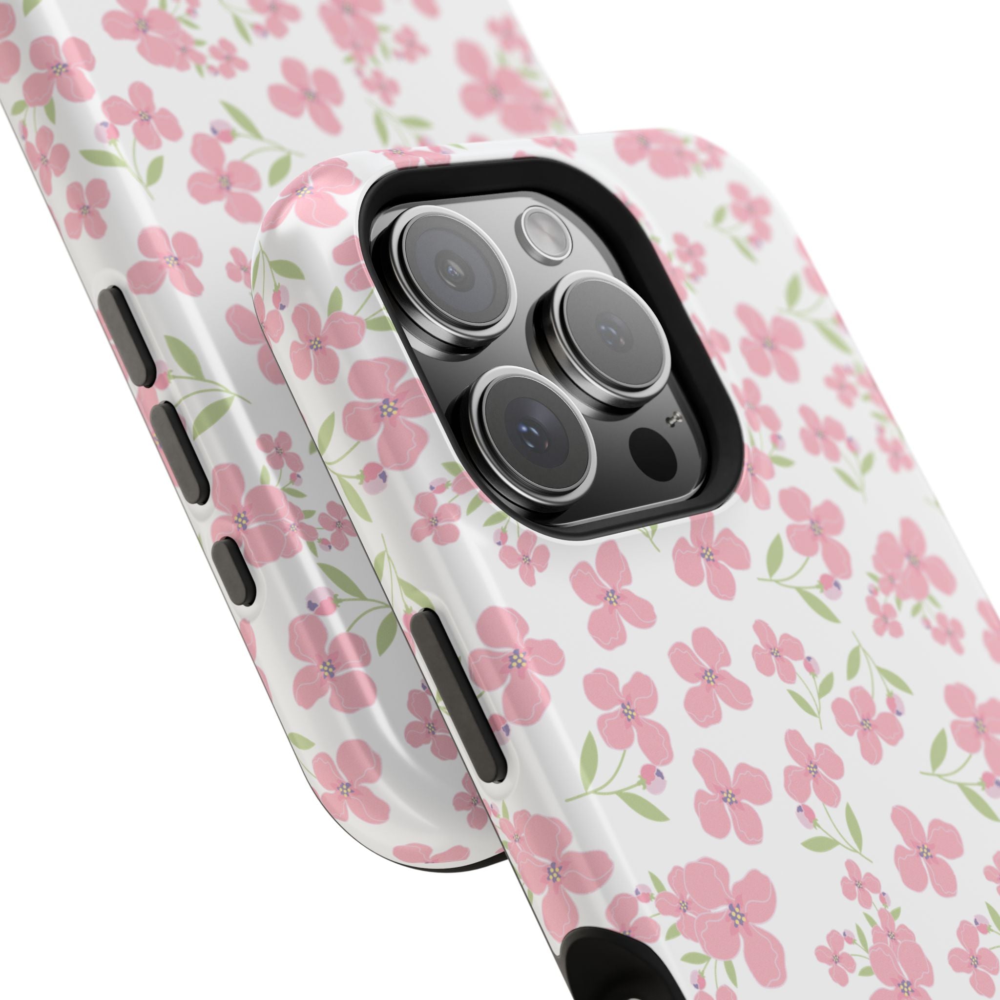 Customizable: Floral Impact-Resistant Phone Case