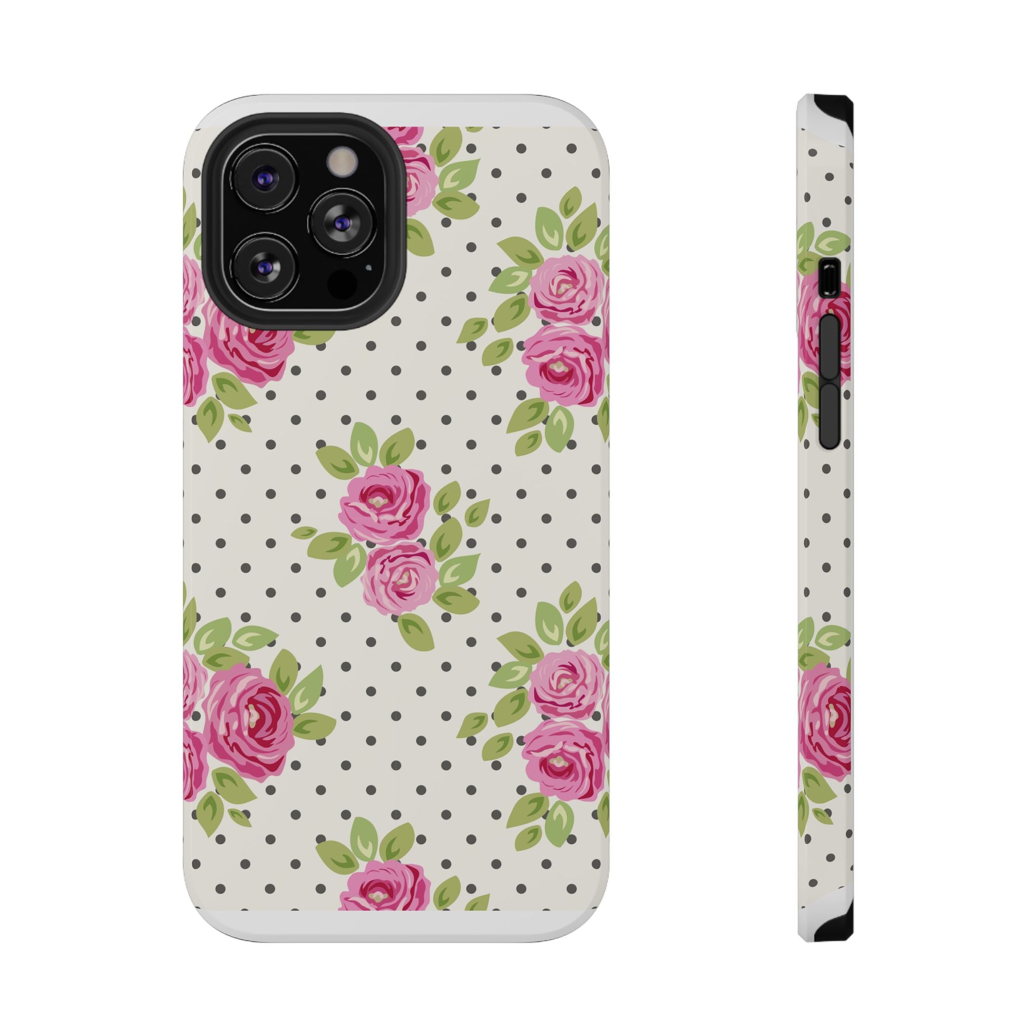 Customizable: Floral Polka Dot Phone Case