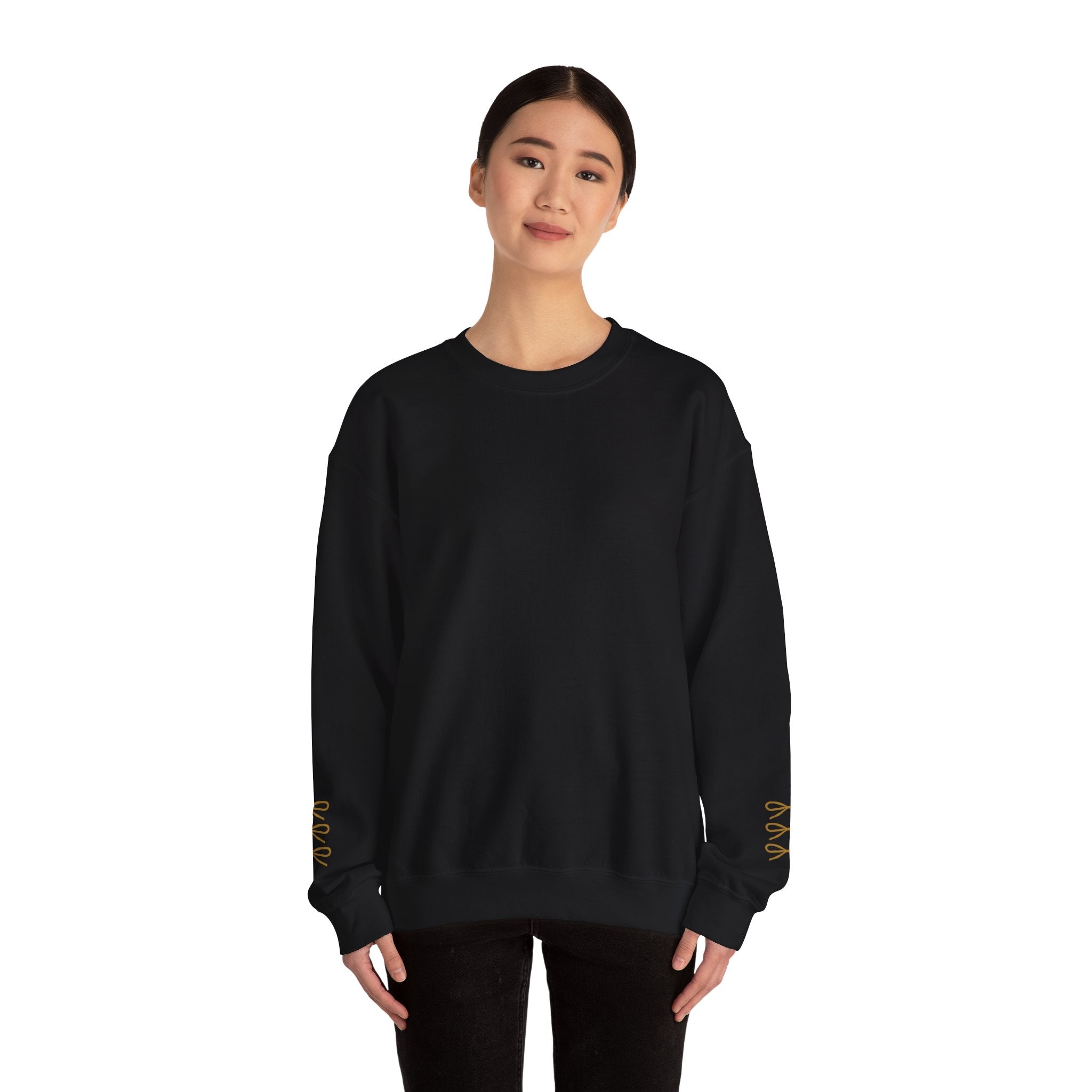 Customizable Gold Football & Bows Sweatshirt