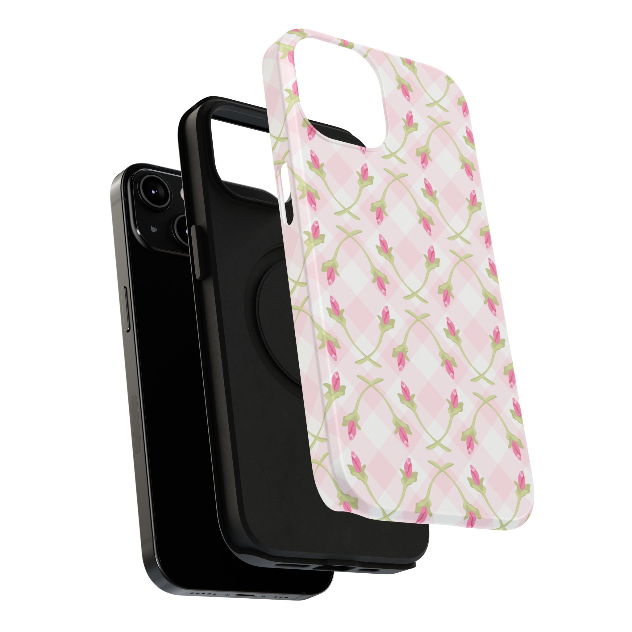 Customizable: Floral Impact-Resistant Phone Case