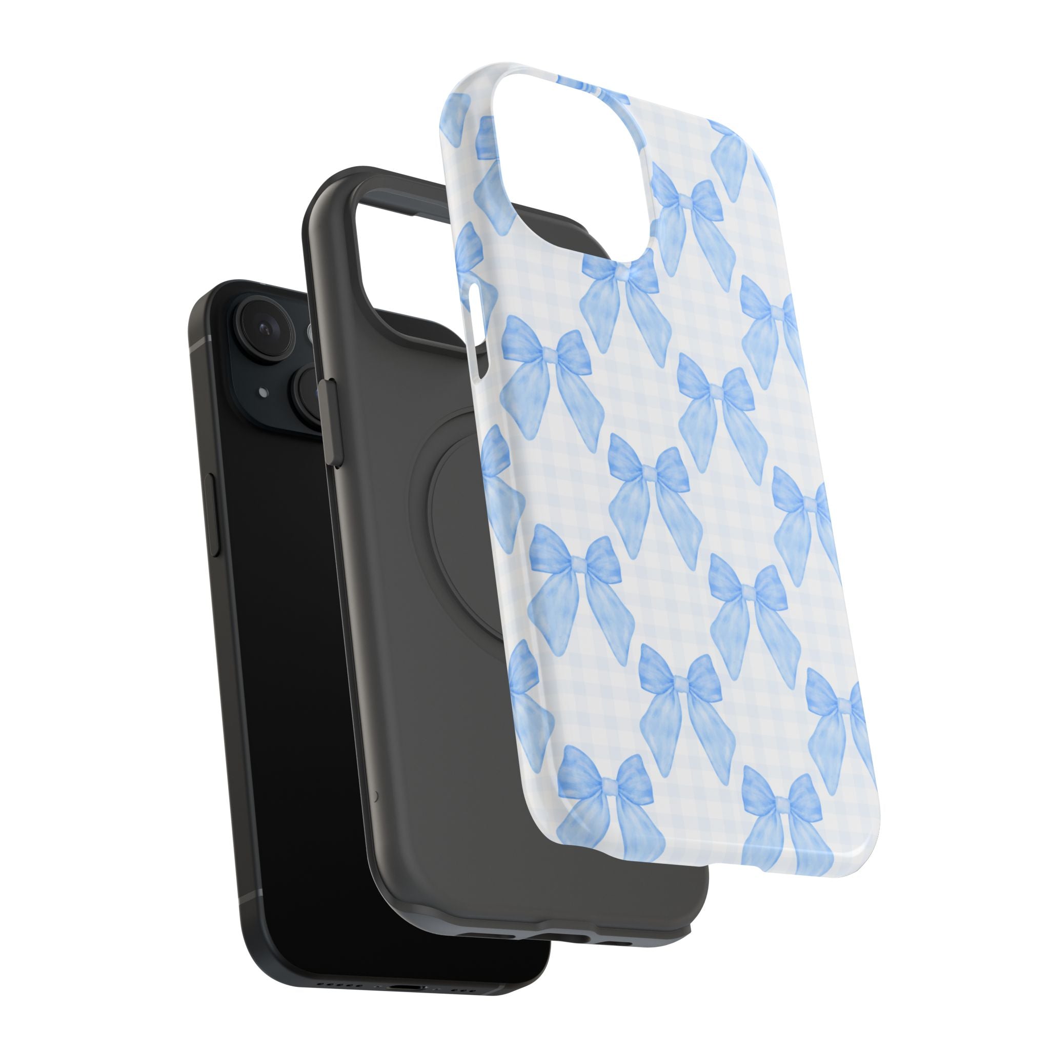 Customizable: Charming Bow Pattern Phone Case