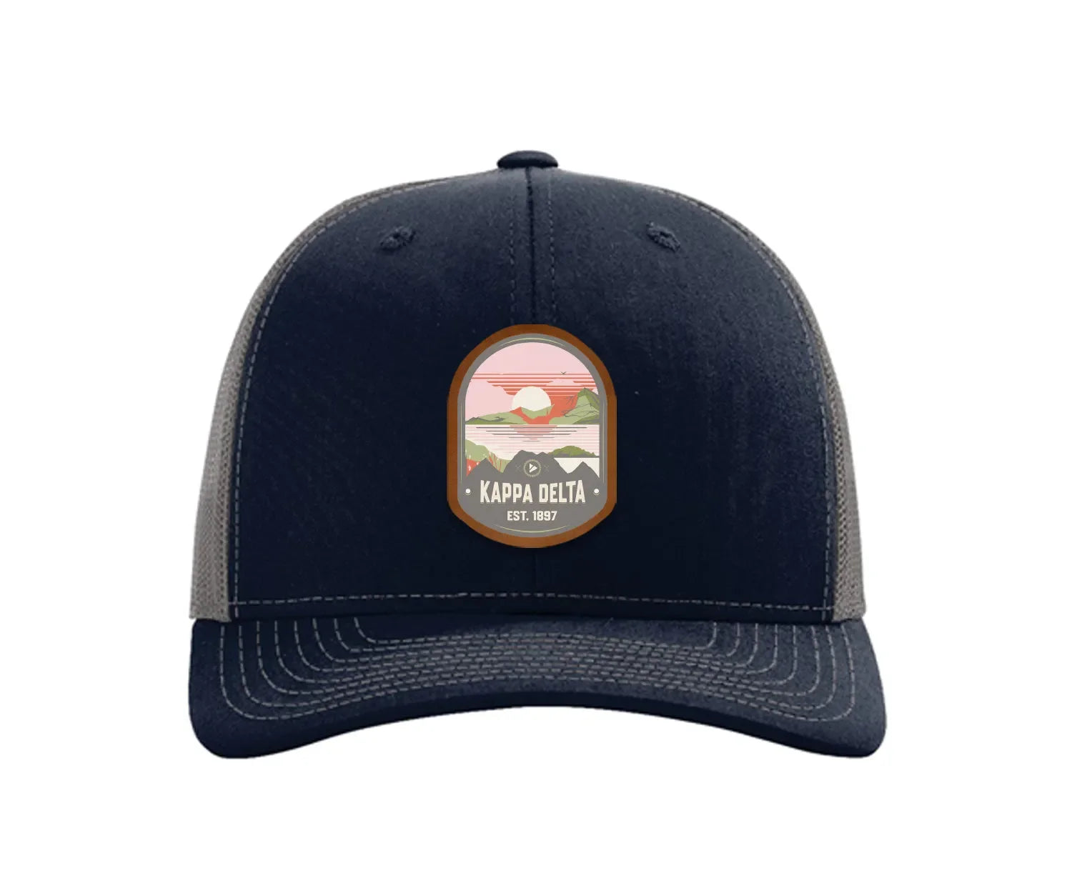 Kappa Delta Richardson 112 UV Print Leatherette Patch Trucker Hat - Ventura
