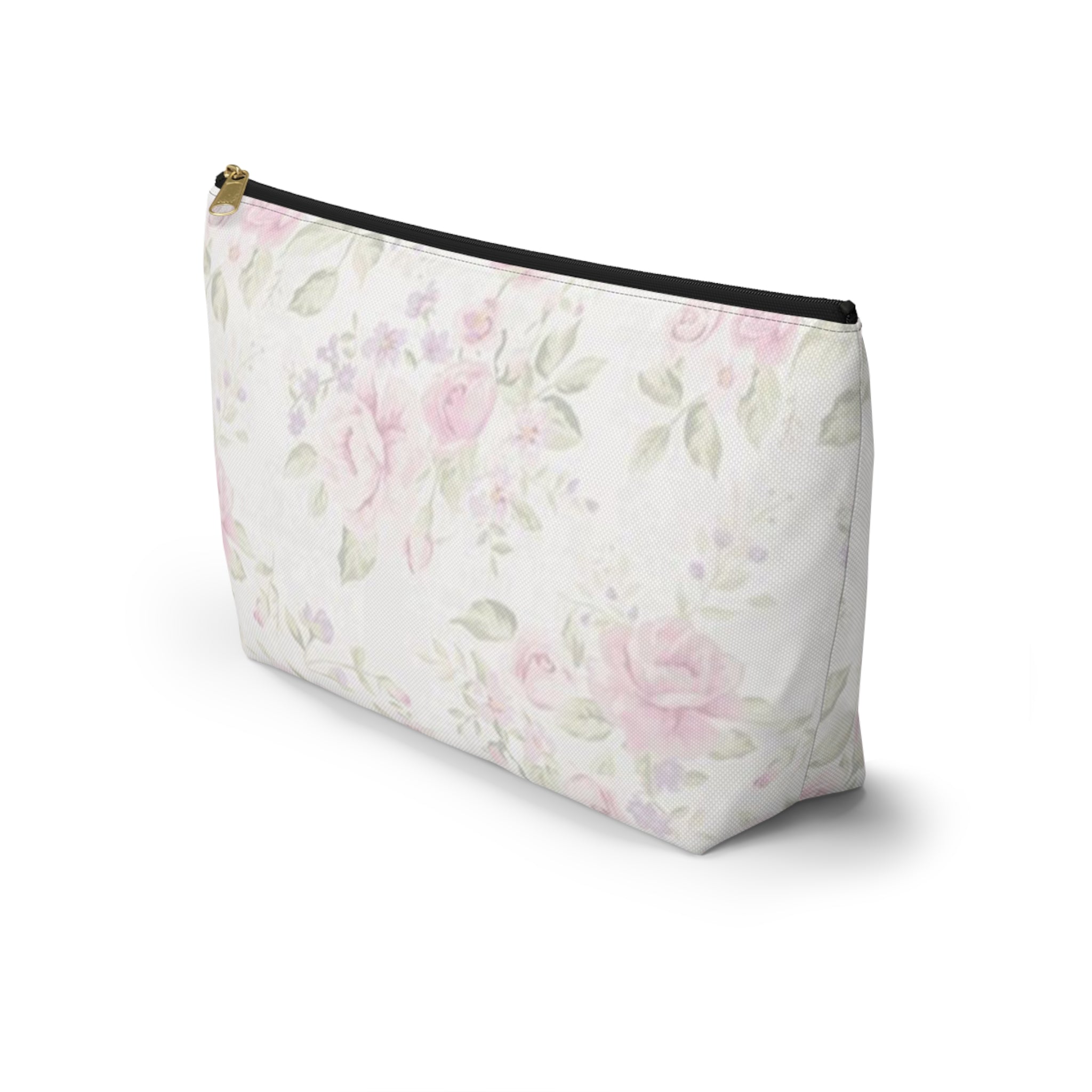 Floral Accessory Pouch, Makeup Bag, Travel Organizer, Gift for Her, Cosmetic Case, Floral Print Pouch
