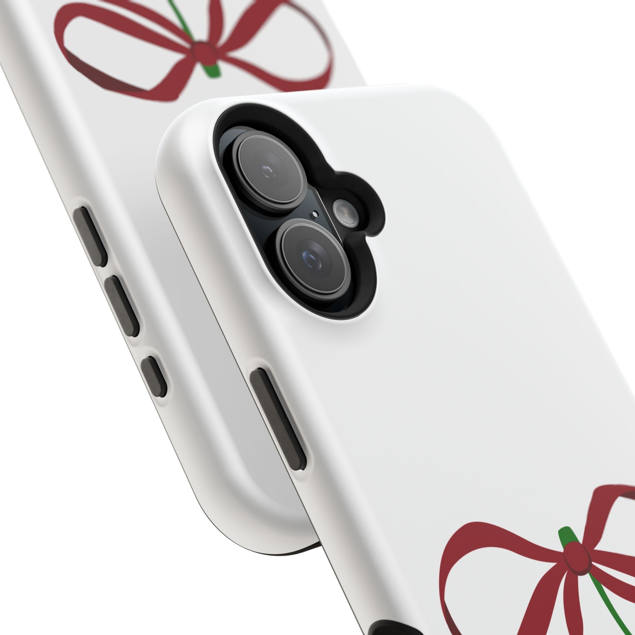Customizable: Cherry Bow Impact-Resistant Case for Smartphones | Cute Phone Cover | Gift for Her | Cherry Lover's Accessory | Durable Phone Case