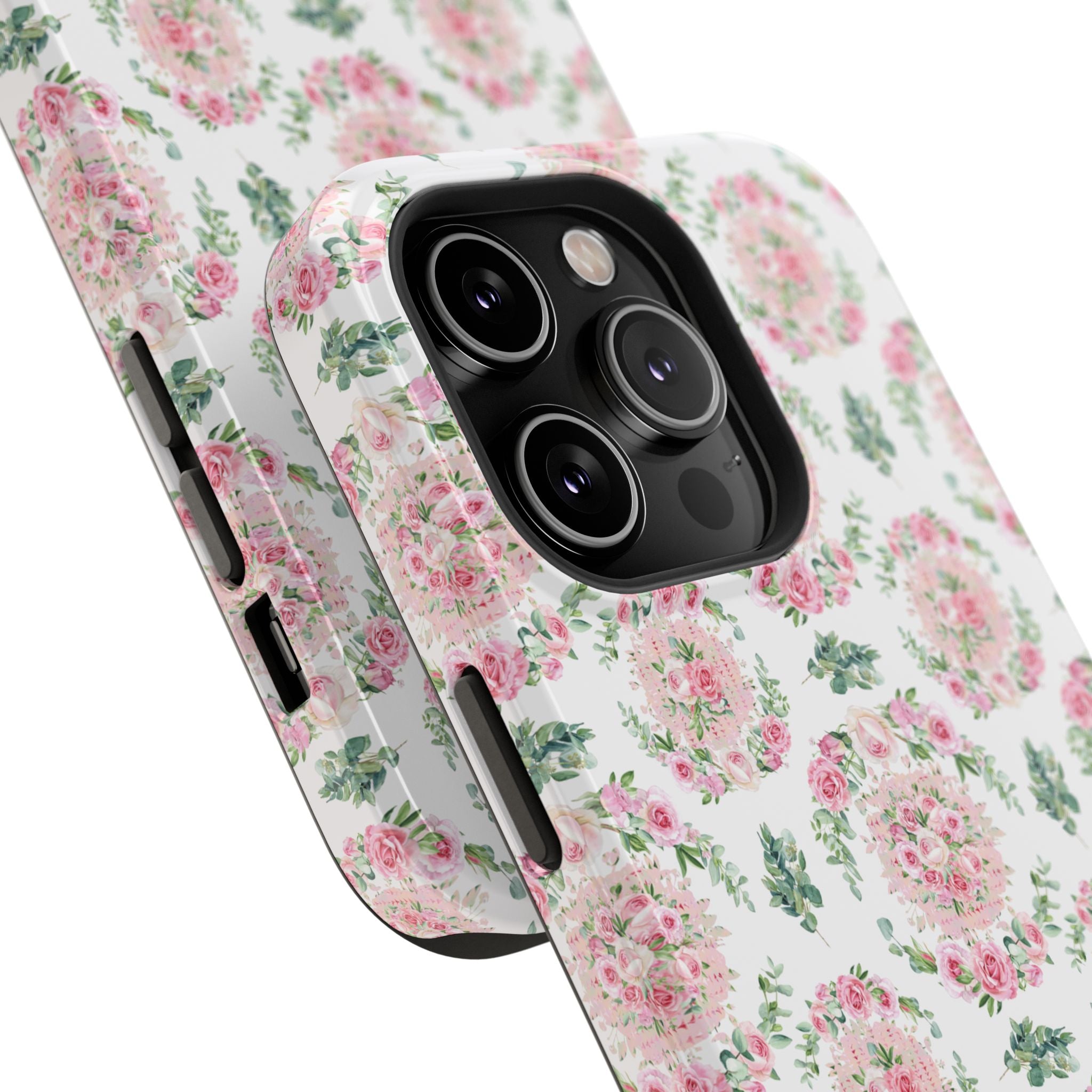 Customizable: Floral Impact-Resistant Phone Case