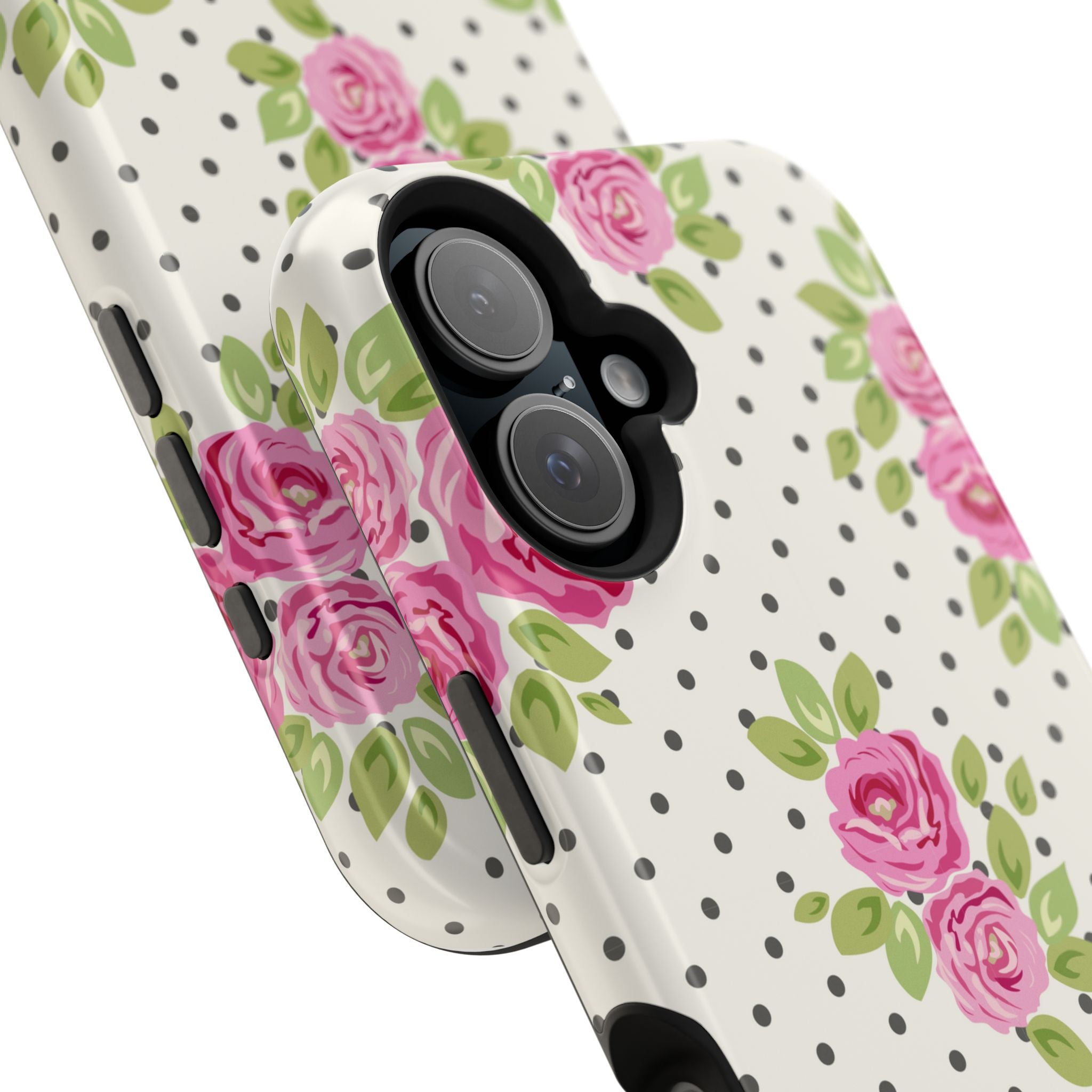 Customizable: Floral Polka Dot Phone Case