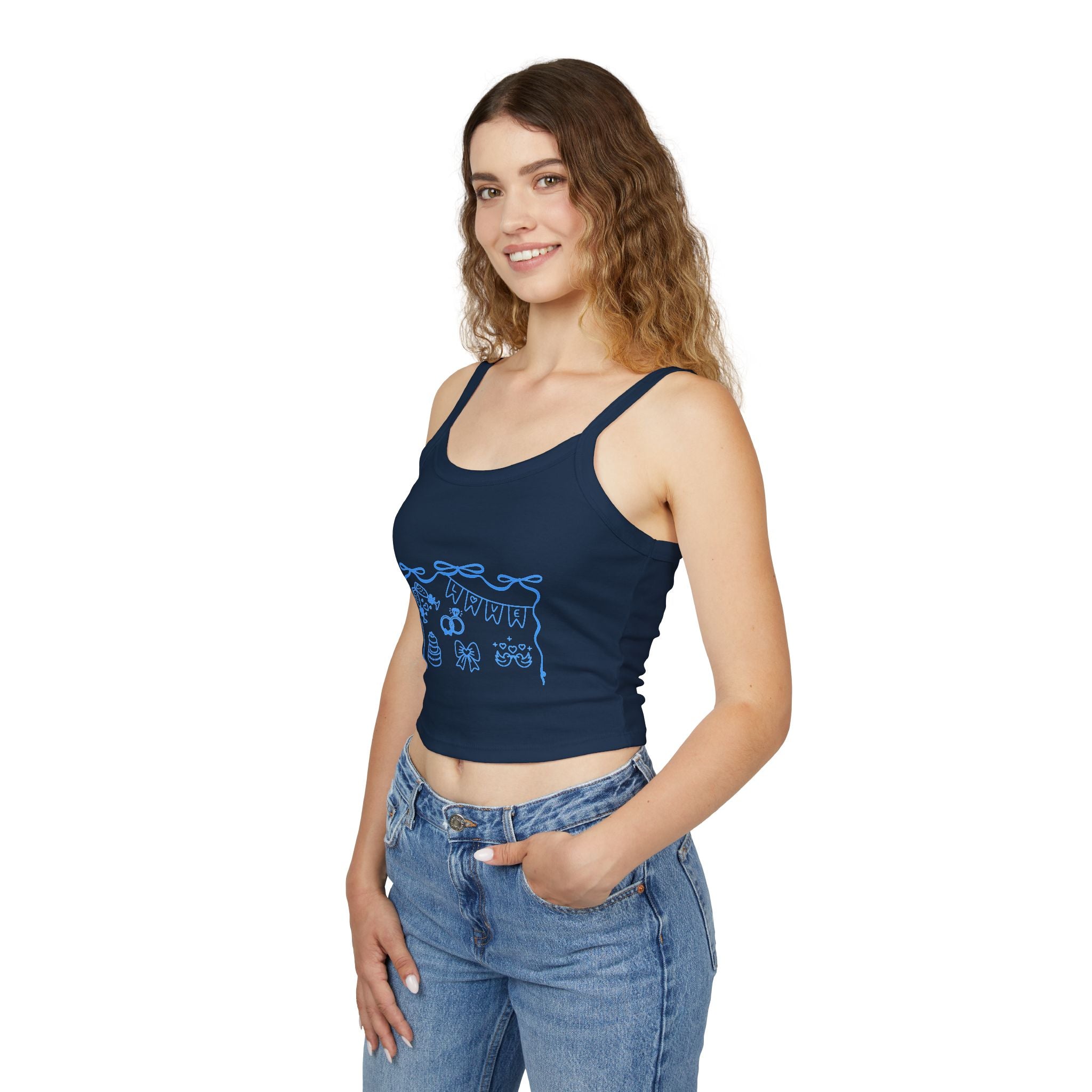 Customizable Women's Bachelorette/Bride Spaghetti Strap Tank Top