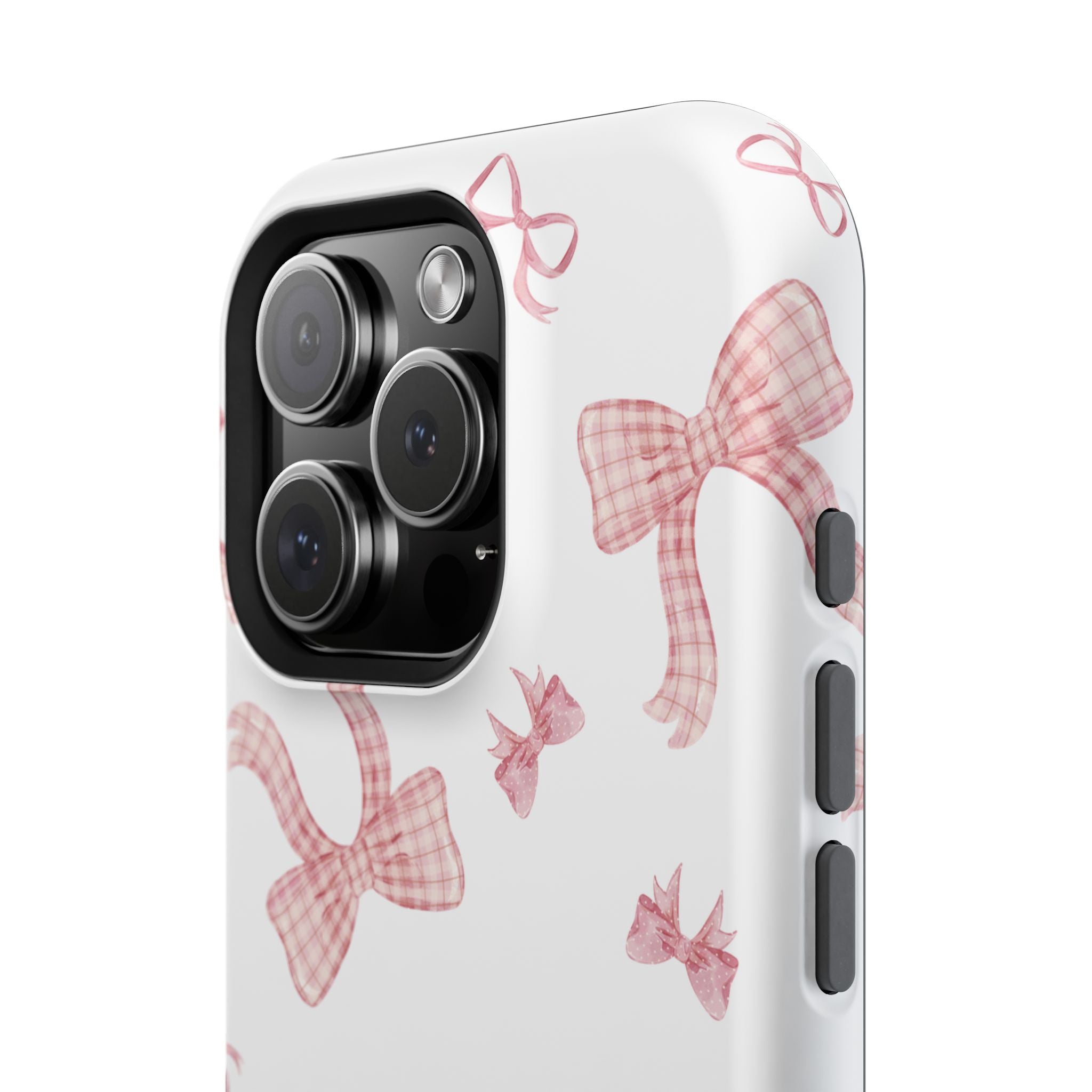 Customizable: Gingham Chic Bow Pattern Phone Case