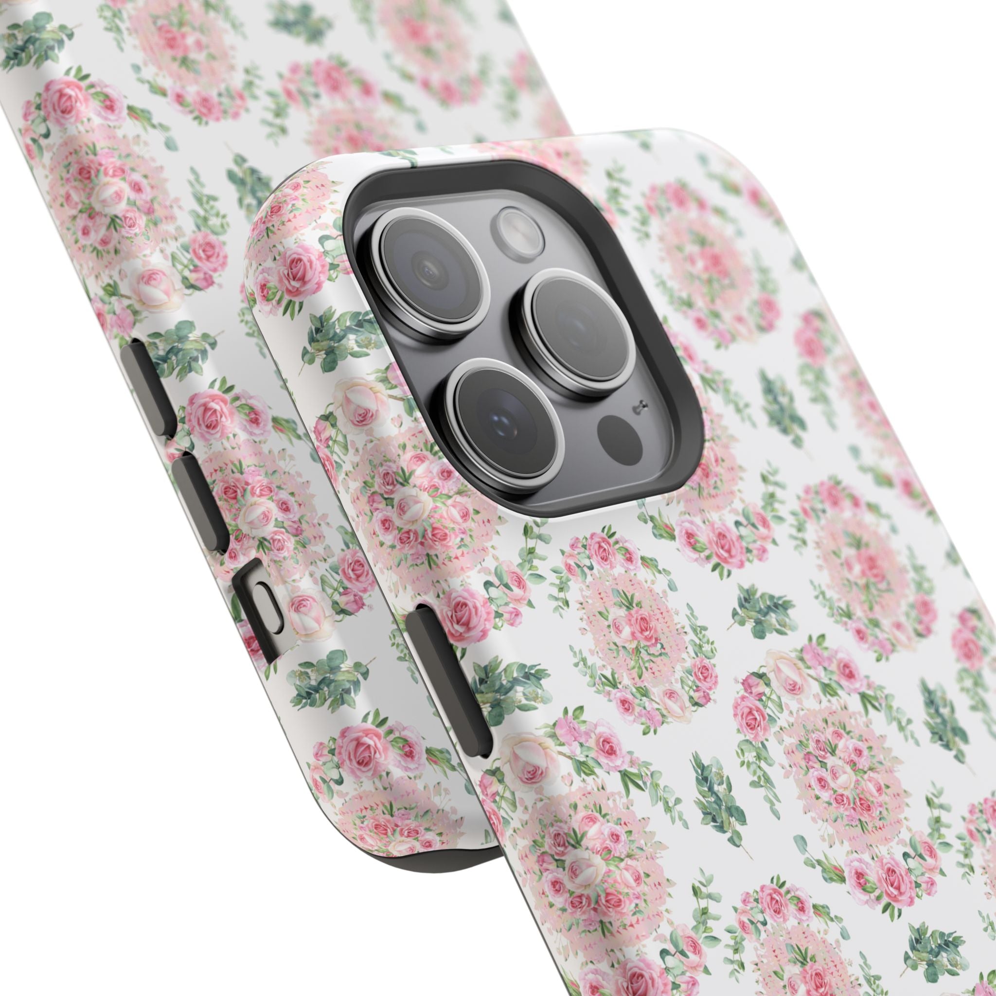 Customizable: Floral Impact-Resistant Phone Case