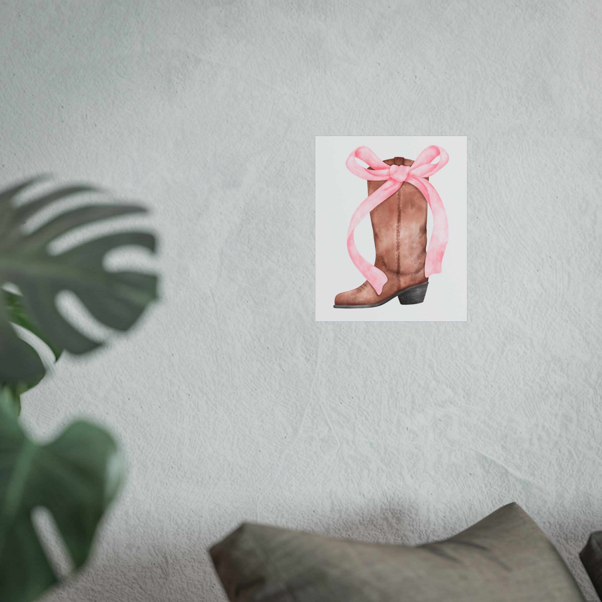 Cowgirl Coquette Bow Poster