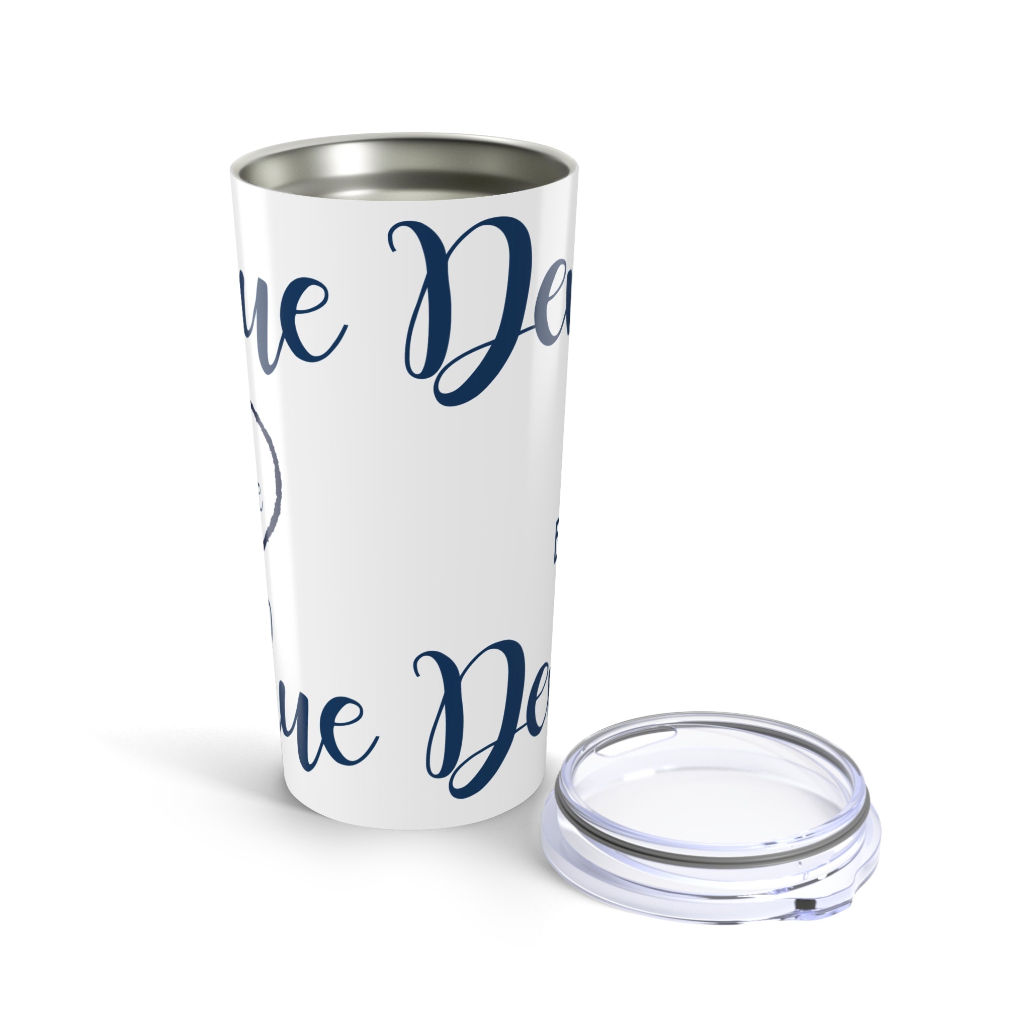 Duke Stylish 20oz Tumbler with Custom Monogram/Name, Perfect for Coffee Lovers, Great Gift for Birthdays, College Acceptance, College Gift