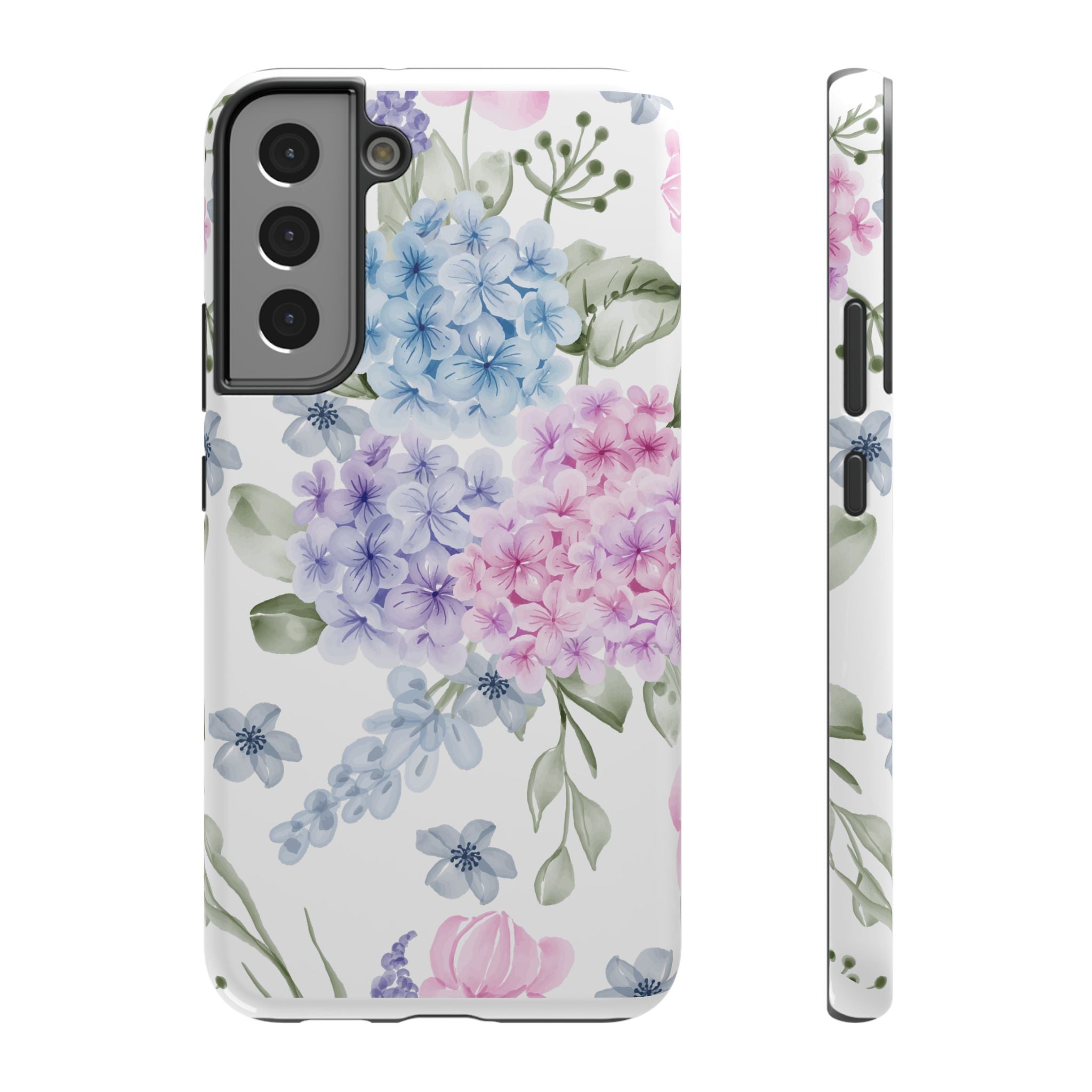 Customizable: Floral Hydrangea Impact-Resistant Phone Case