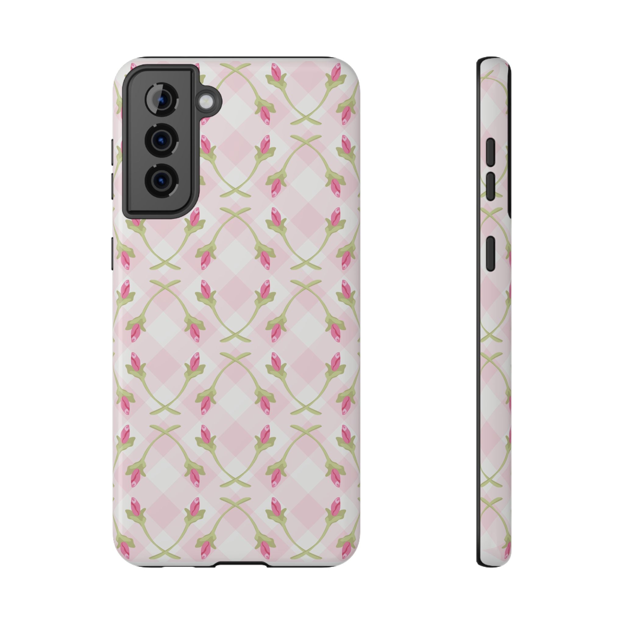 Customizable: Floral Impact-Resistant Phone Case