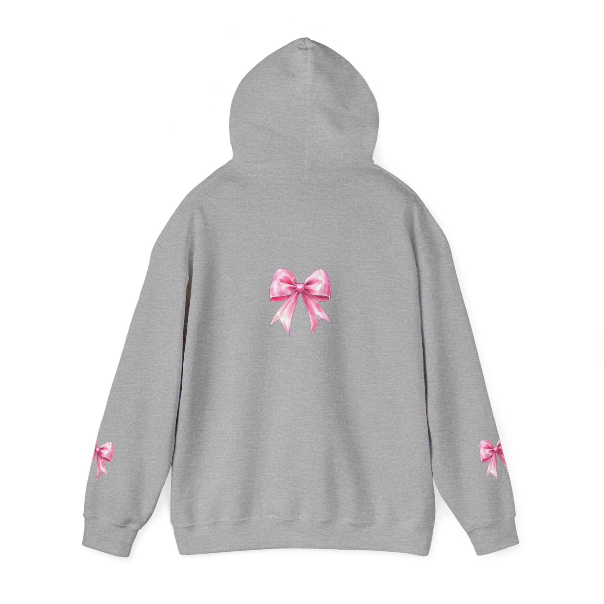 Cheerful Bow Hoodie - Perfect for Cheerleaders, Team Spirit, Dance, Everyday Wear, Gift for Coaches, Cheer Events
