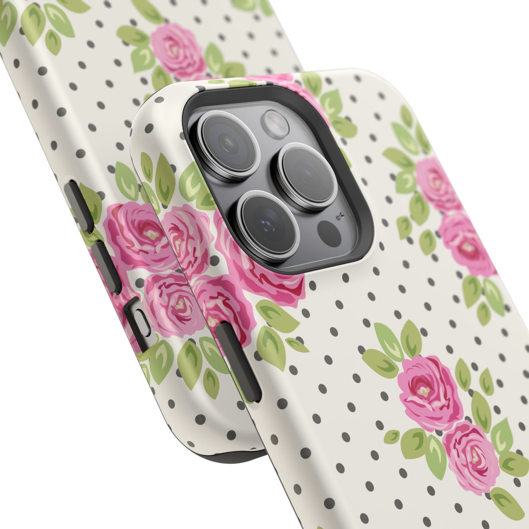 Customizable: Floral Polka Dot Phone Case