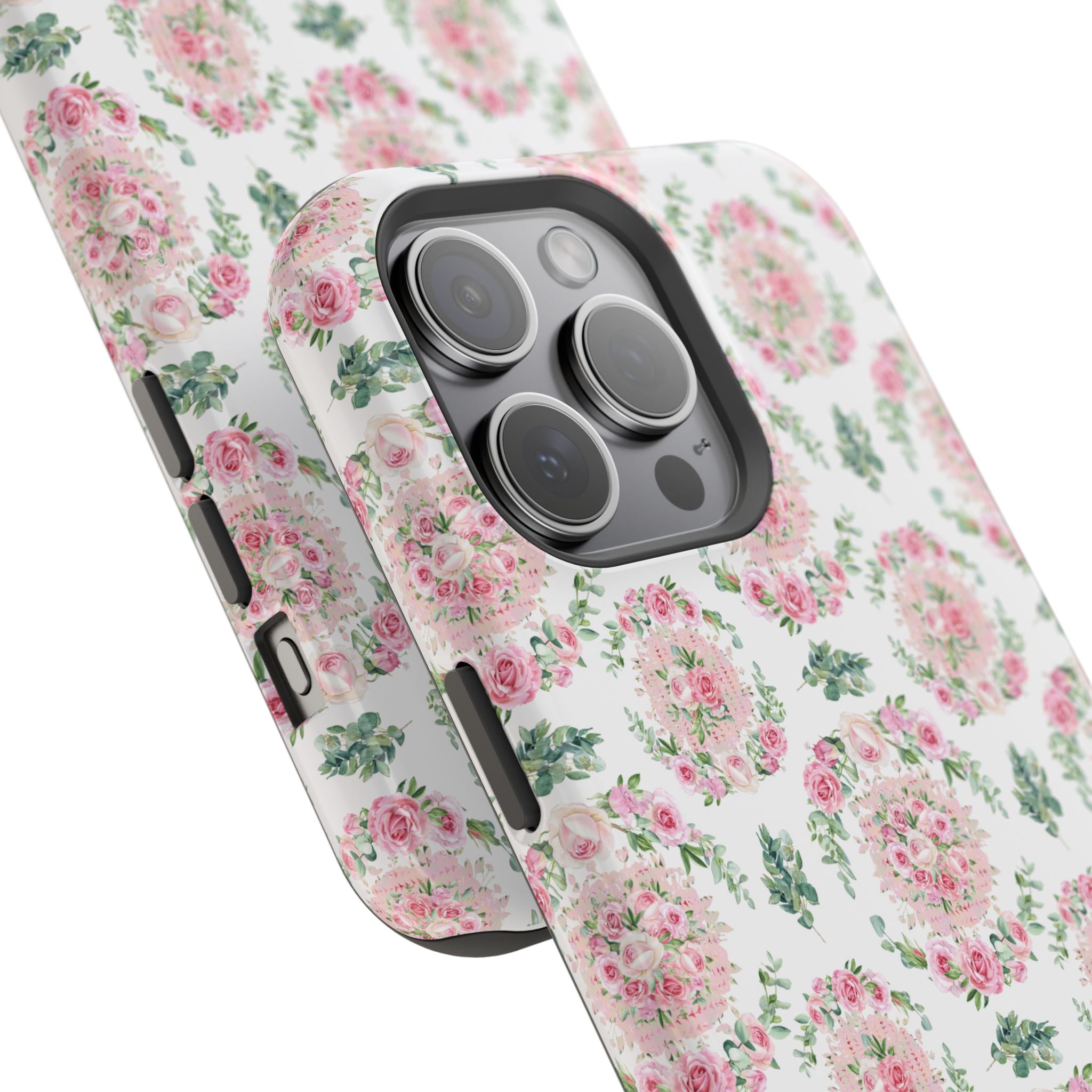 Customizable: Floral Impact-Resistant Phone Case