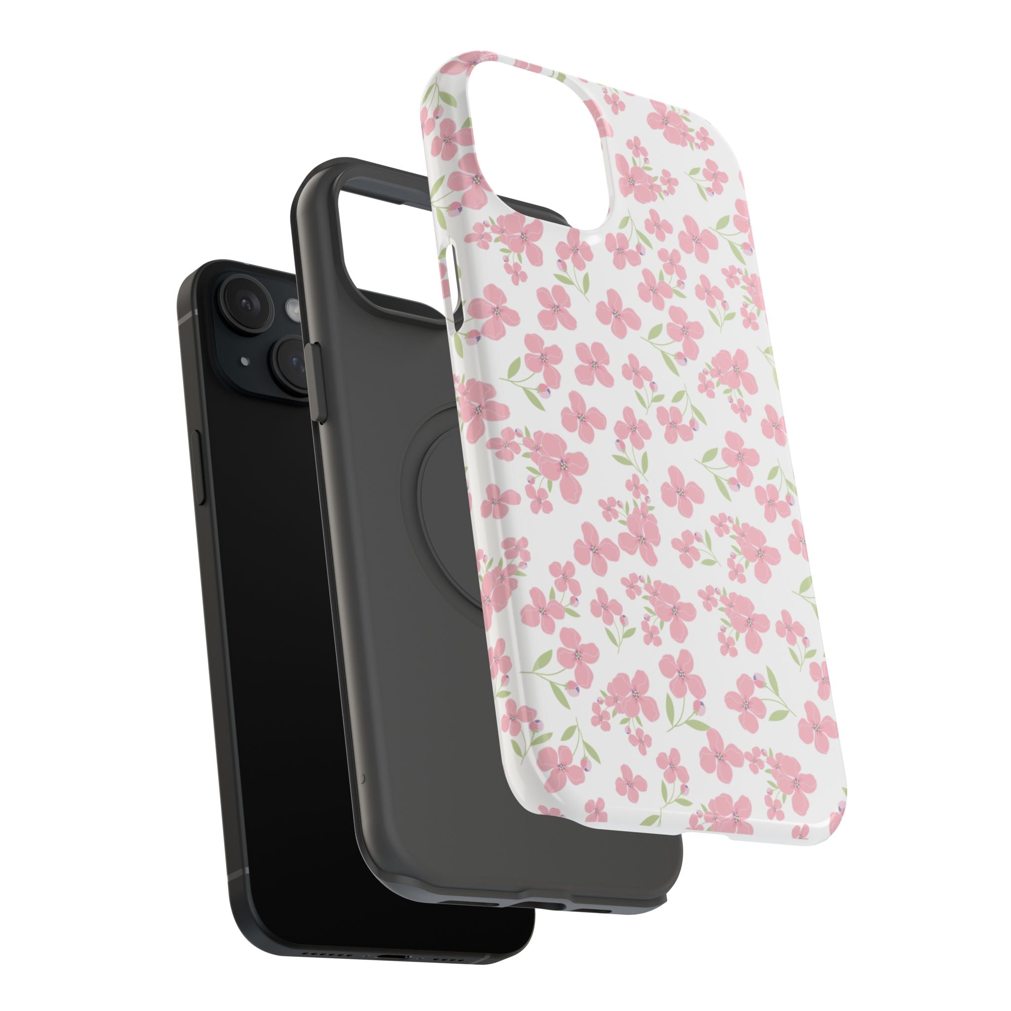 Customizable: Floral Impact-Resistant Phone Case