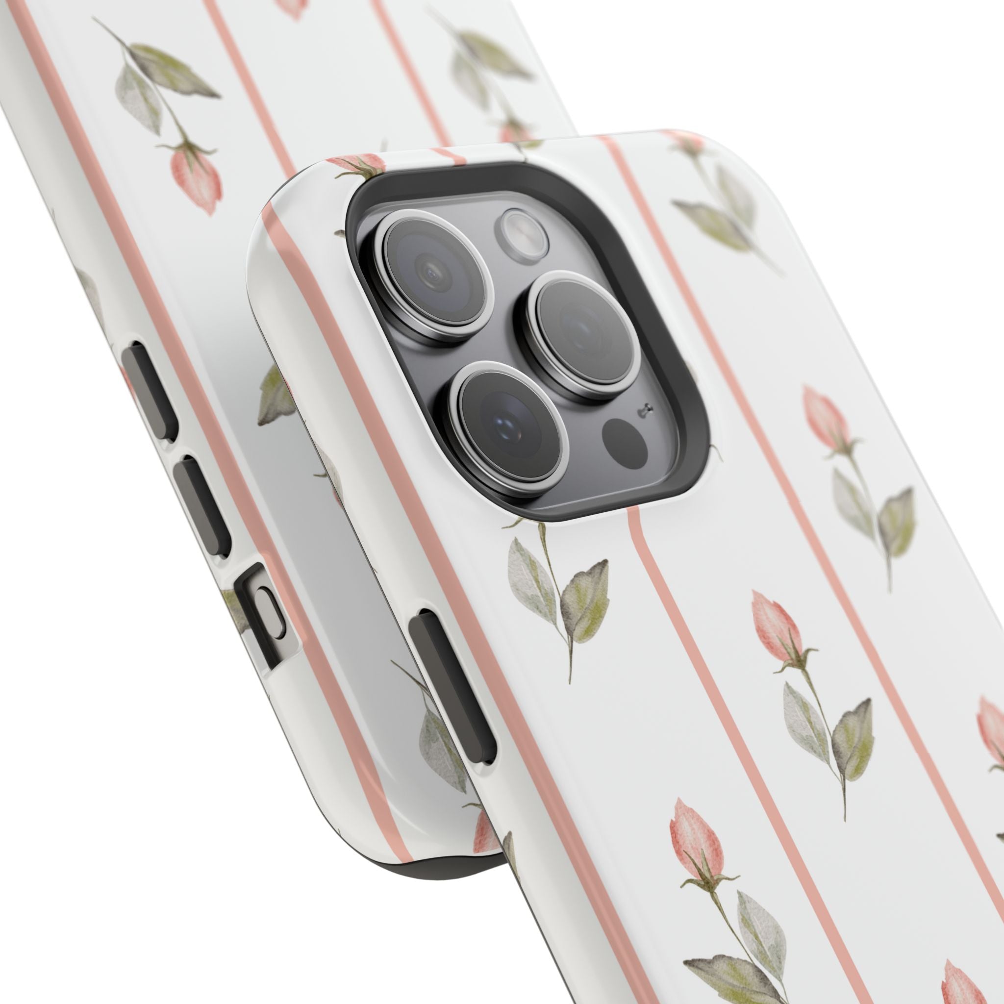 Customizable: Floral Impact-Resistant Phone Case, Chic Phone Cover