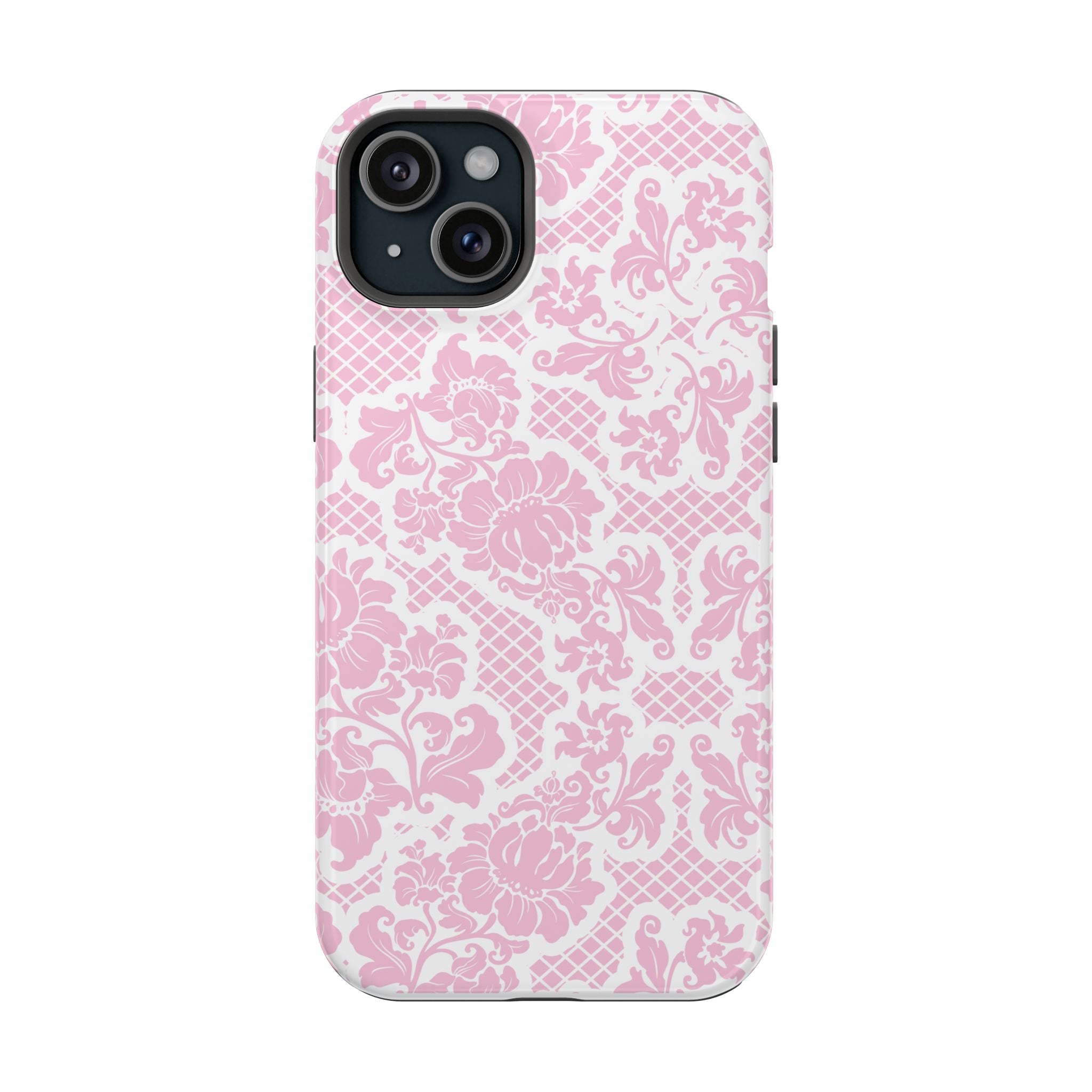 Customizable: Pink Lace Inspired Elegantly Chic Impact-Resistant Case
