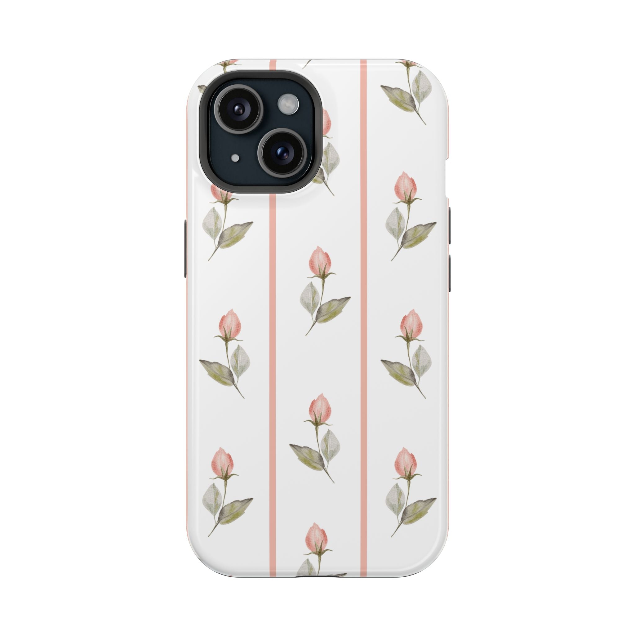 Customizable: Floral Impact-Resistant Phone Case, Chic Phone Cover