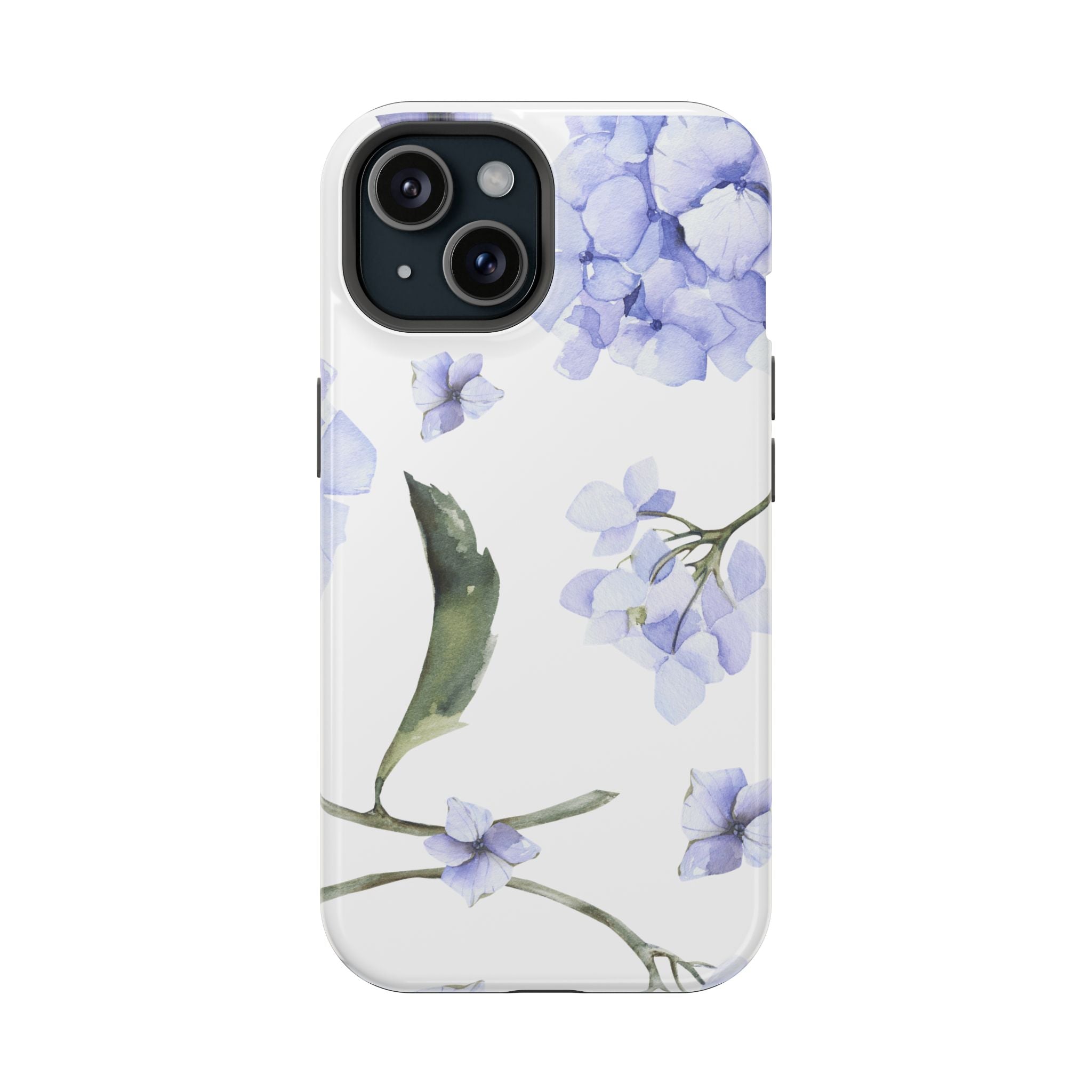 Customizable: Floral Purple Hydrangea Impact-Resistant Phone Case