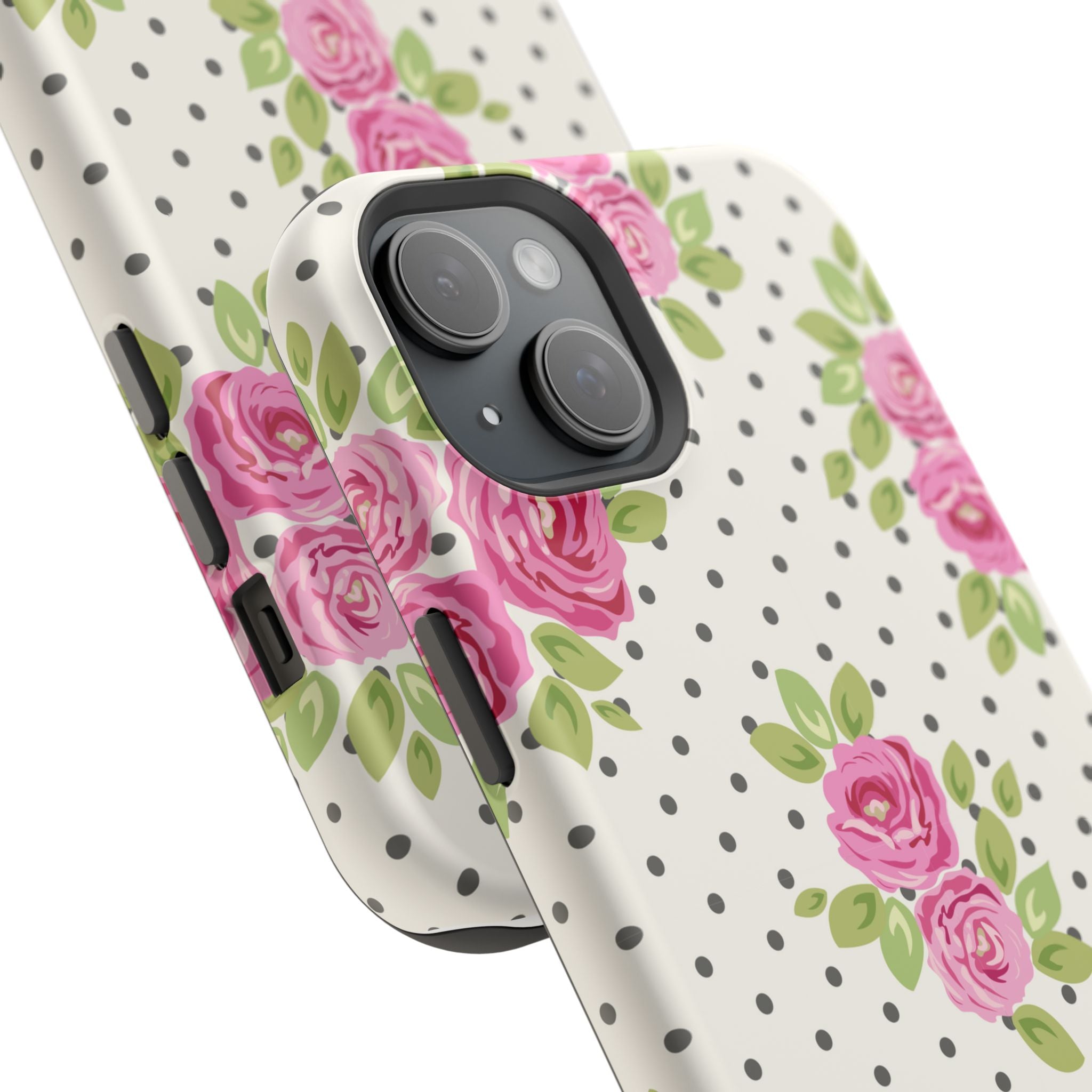Customizable: Floral Polka Dot Phone Case