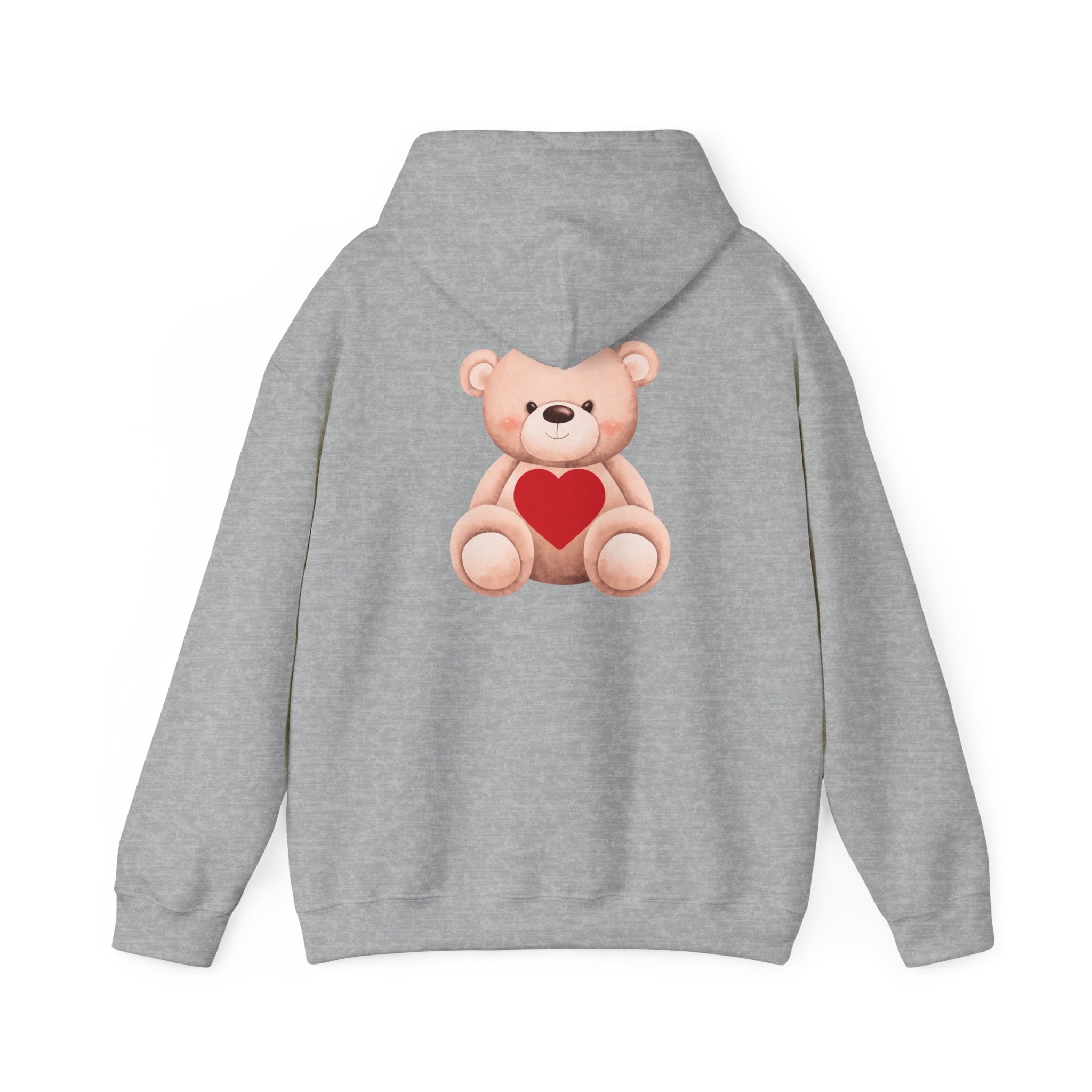 Customizable: Bear Heart Hoodie - Personalizable School Spirit Apparel