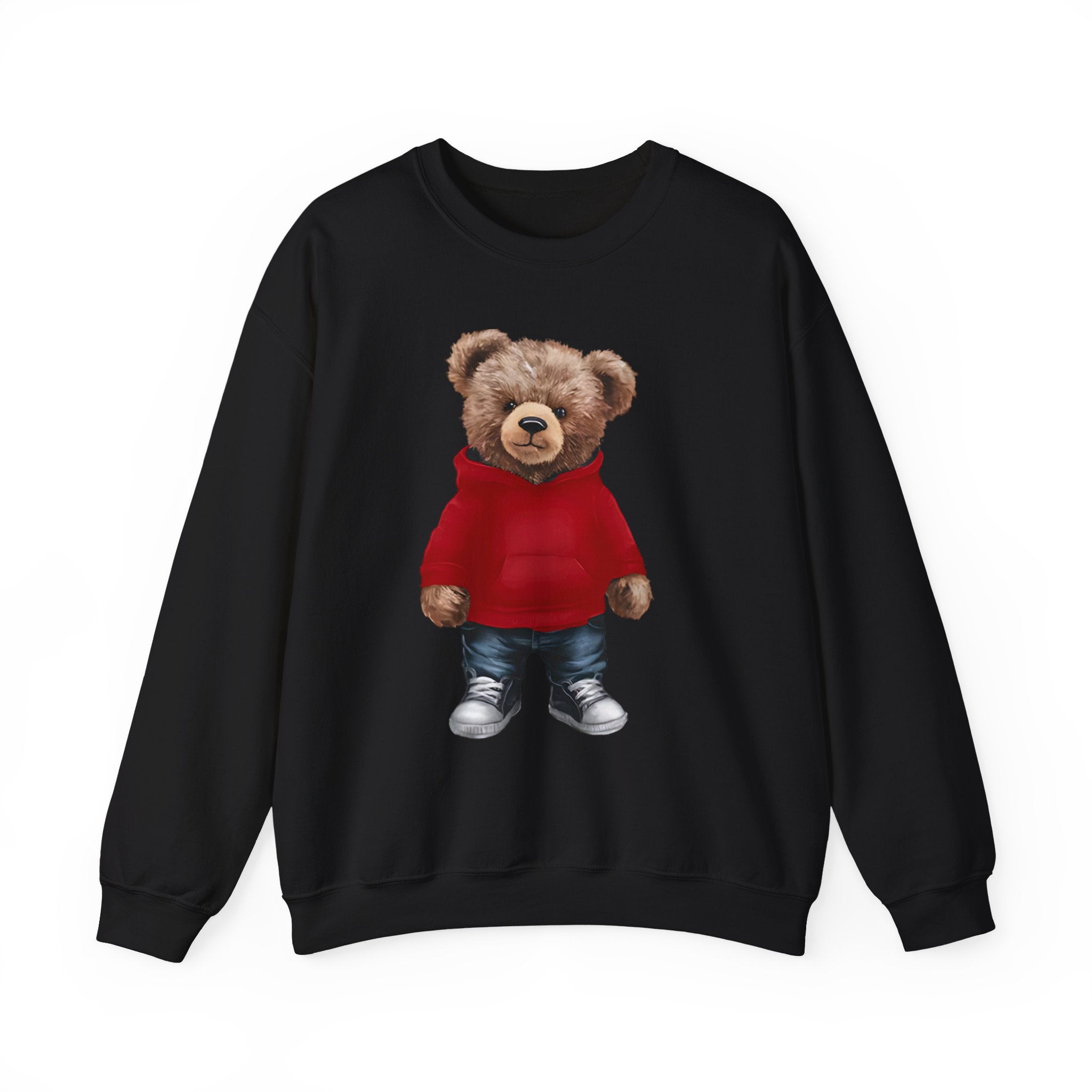 CUSTOMIZABLE: Cozy Bear Red Hoodie Sweatshirt Crewneck