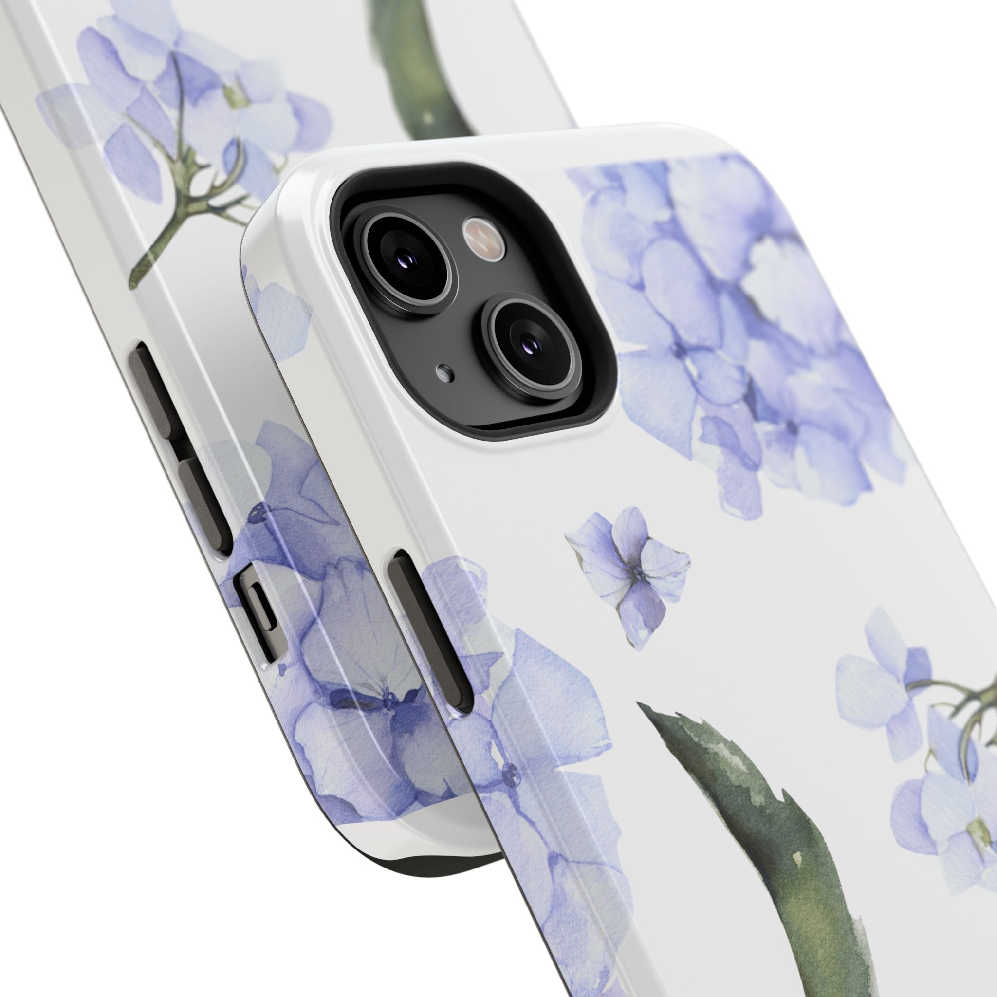 Customizable: Floral Purple Hydrangea Impact-Resistant Phone Case