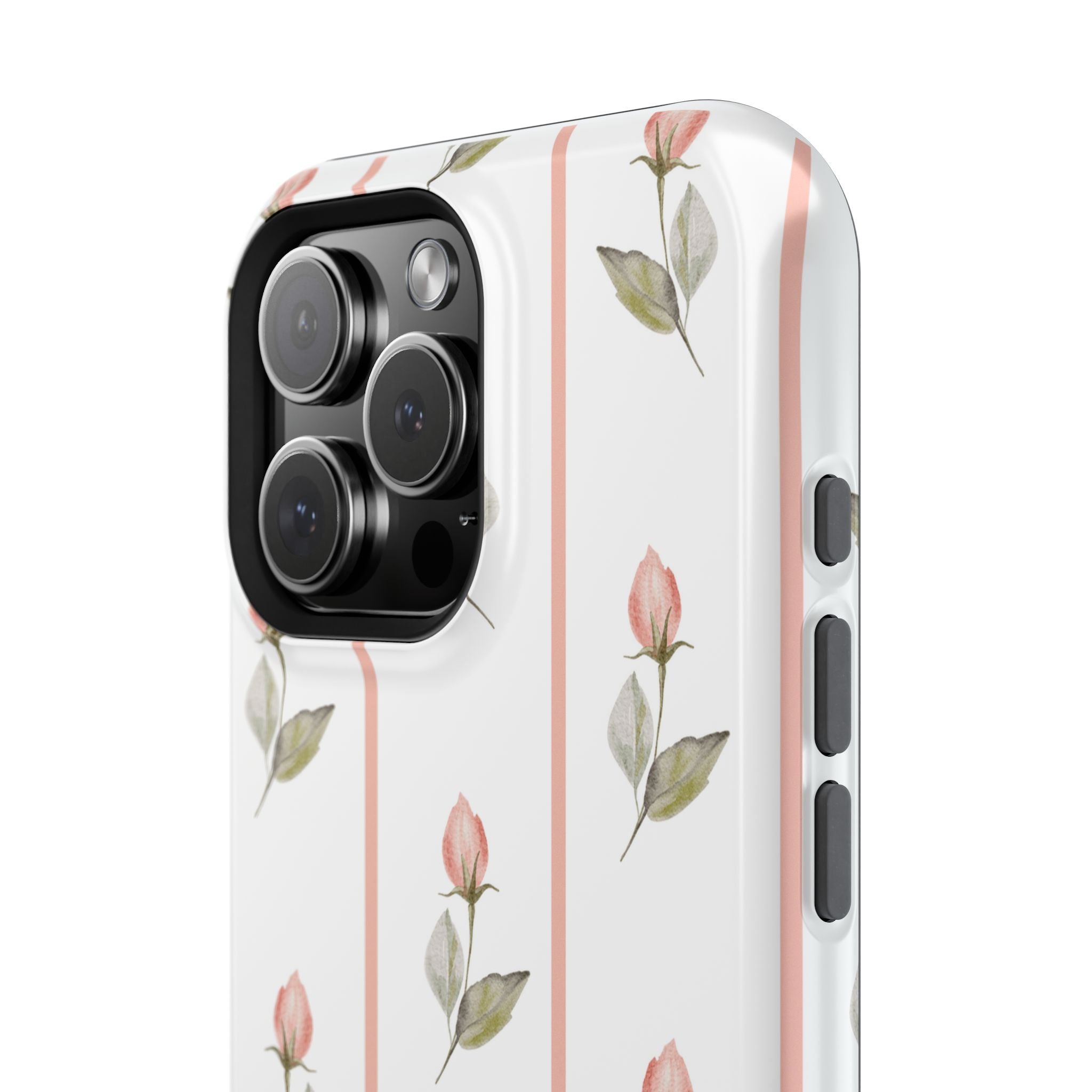 Customizable: Floral Impact-Resistant Phone Case, Chic Phone Cover