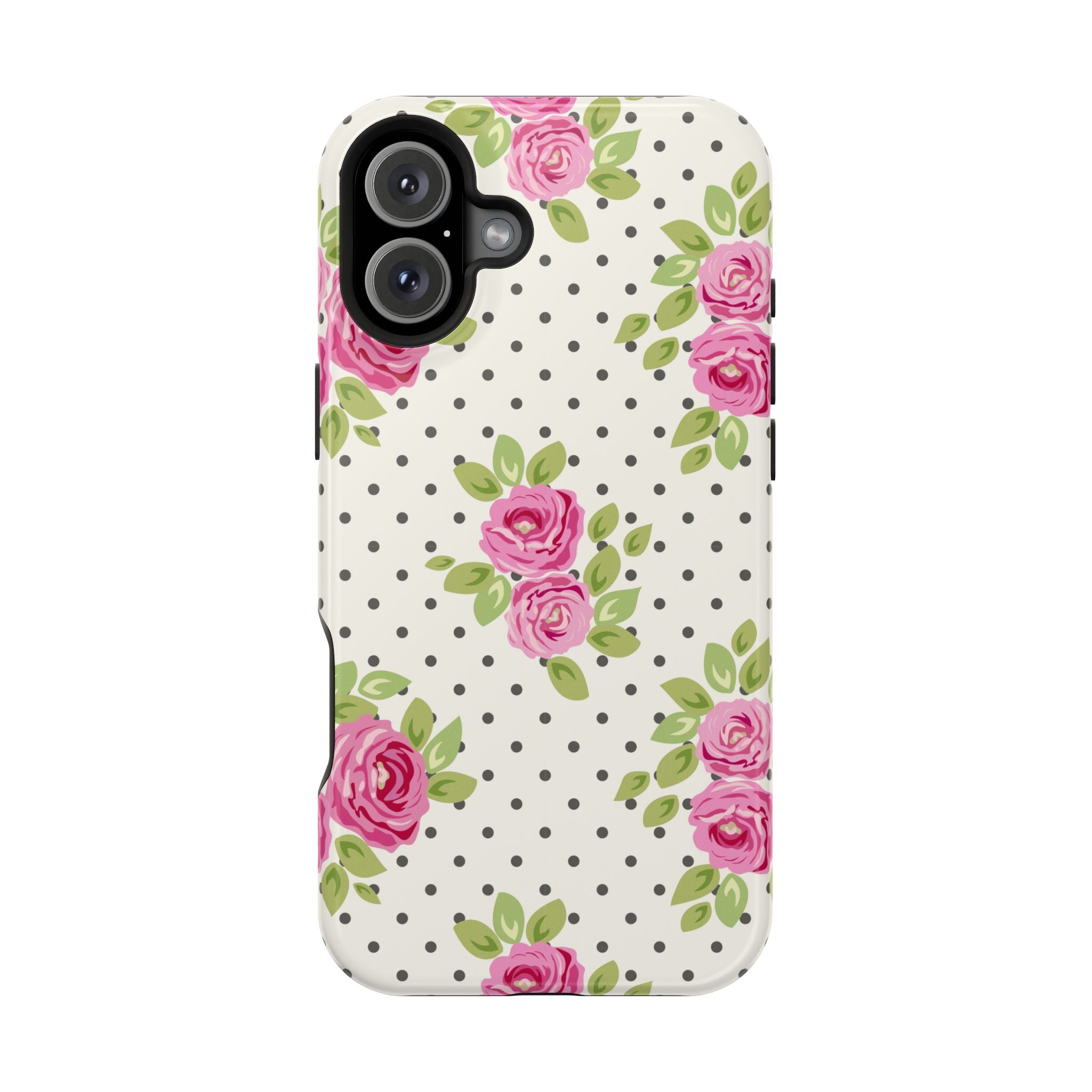 Customizable: Floral Polka Dot Phone Case