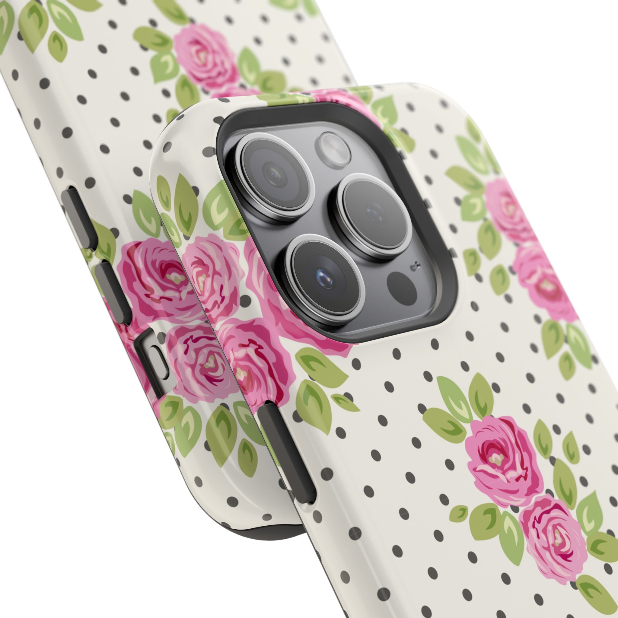 Customizable: Floral Polka Dot Phone Case