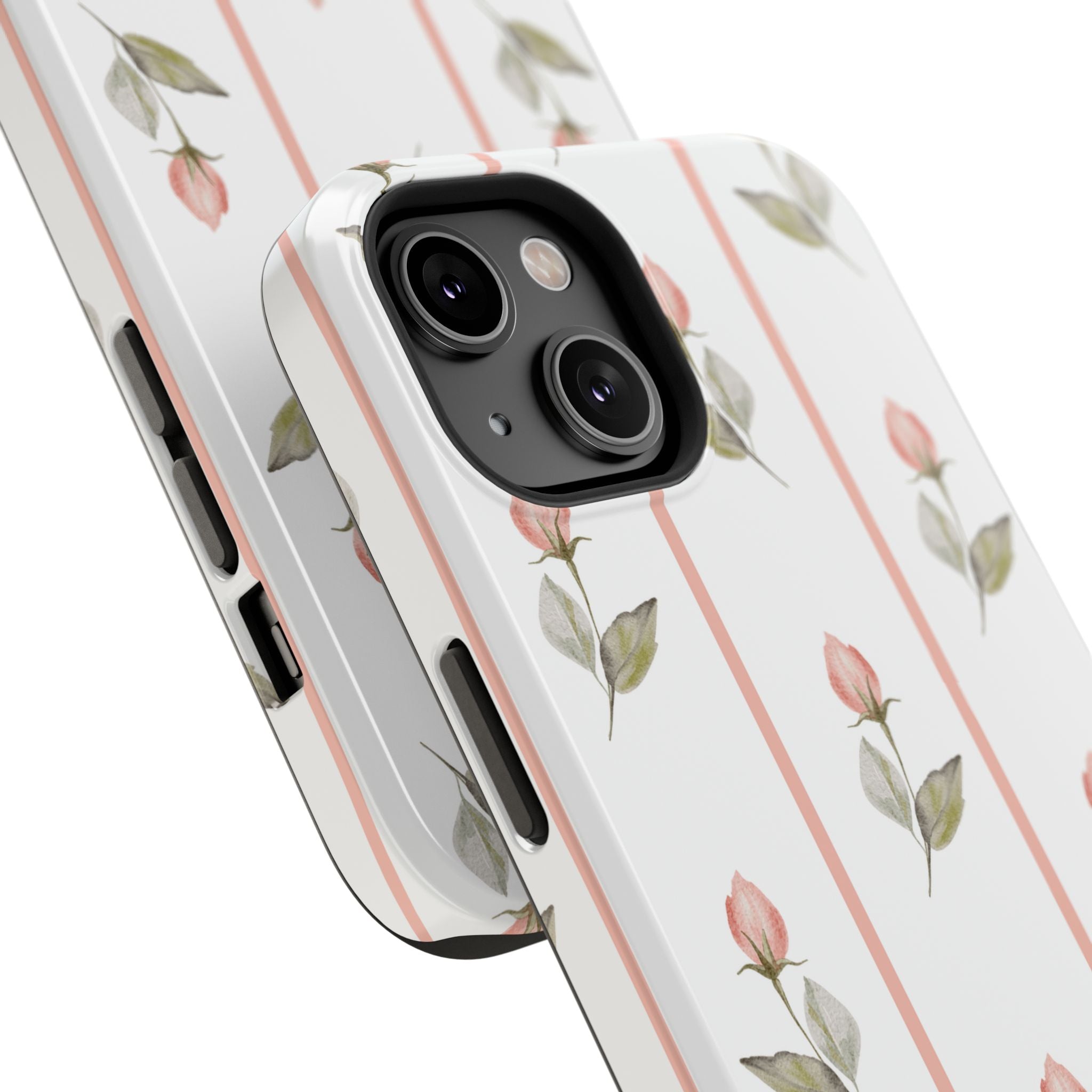 Customizable: Floral Impact-Resistant Phone Case, Chic Phone Cover