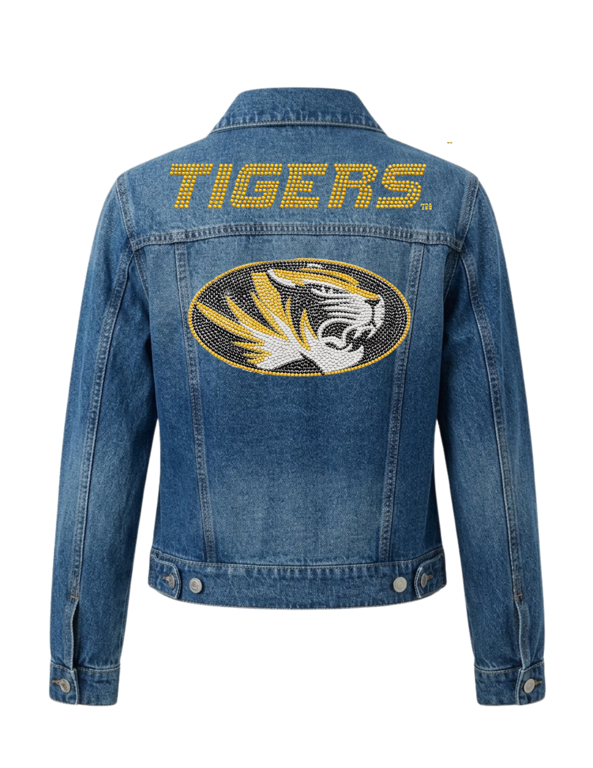 University of Missouri Tigers Logo Blue Denim Jacket