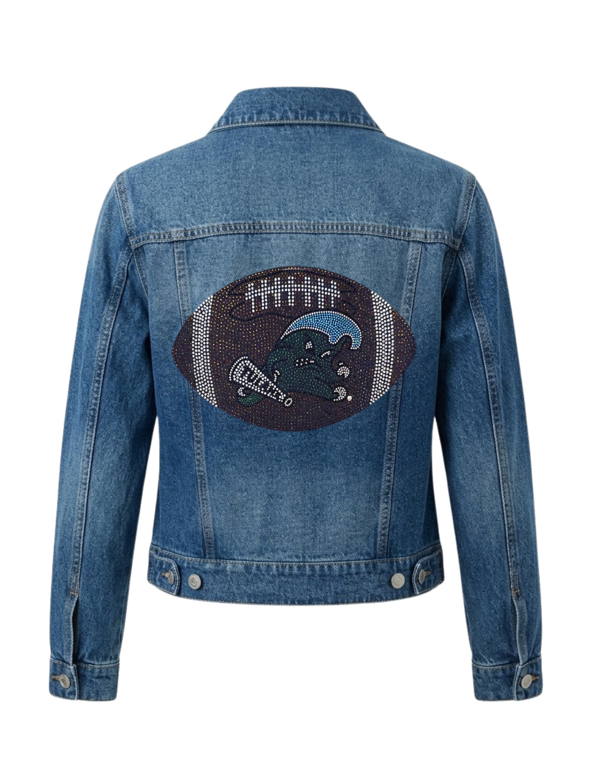 Tulane Football Blue Denim Jacket